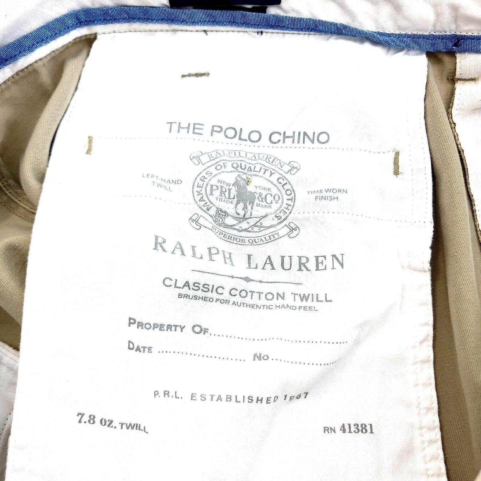 Polo Ralph Lauren Polo Ralph Lauren Classic Fit Tan Cotton Twill Chino Pants 4 Size US 40 / EU 56 - 4 Thumbnail