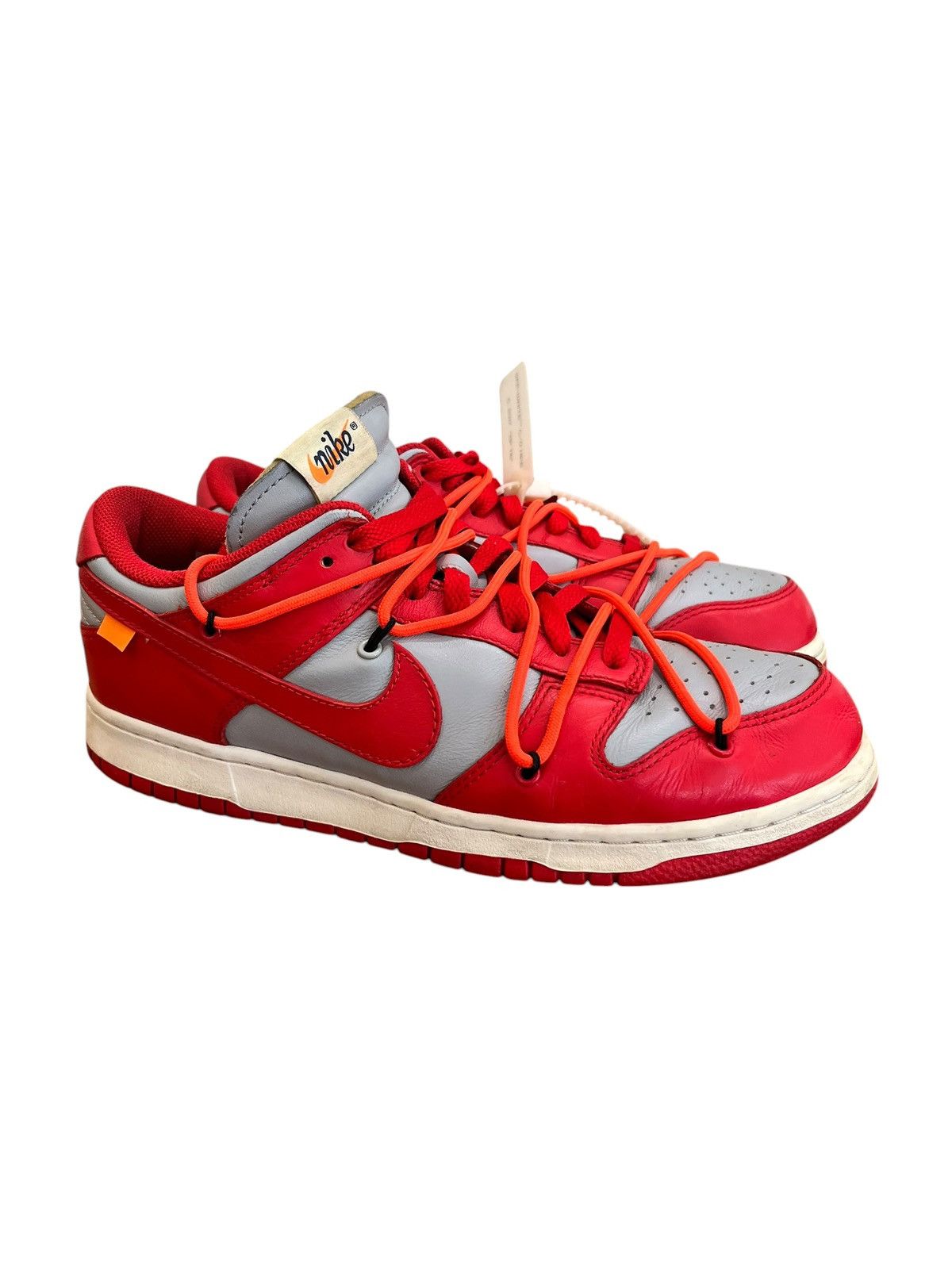 Nike × Off-White Off-White Nike Dunk Low University Red Size US 9 / EU 42 - 1 Thumbnail