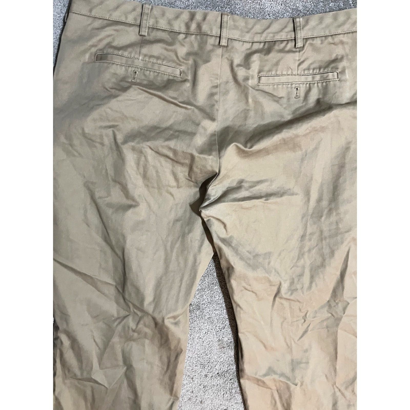 Van Heusen Van Heusen Pants Flat Front 40x30 Beige Men Dress Pants Classic Fit Size US 40 / EU 56 - 4 Thumbnail