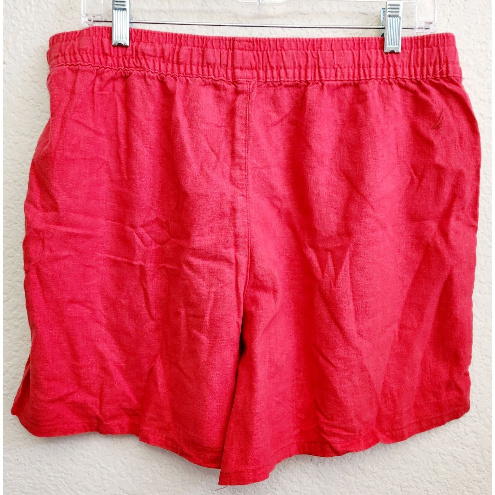 Nautica Nautica Red Drawstring Waist Slashed Pockets Shorts Large Size 34" / US 12 / IT 48 - 3 Thumbnail