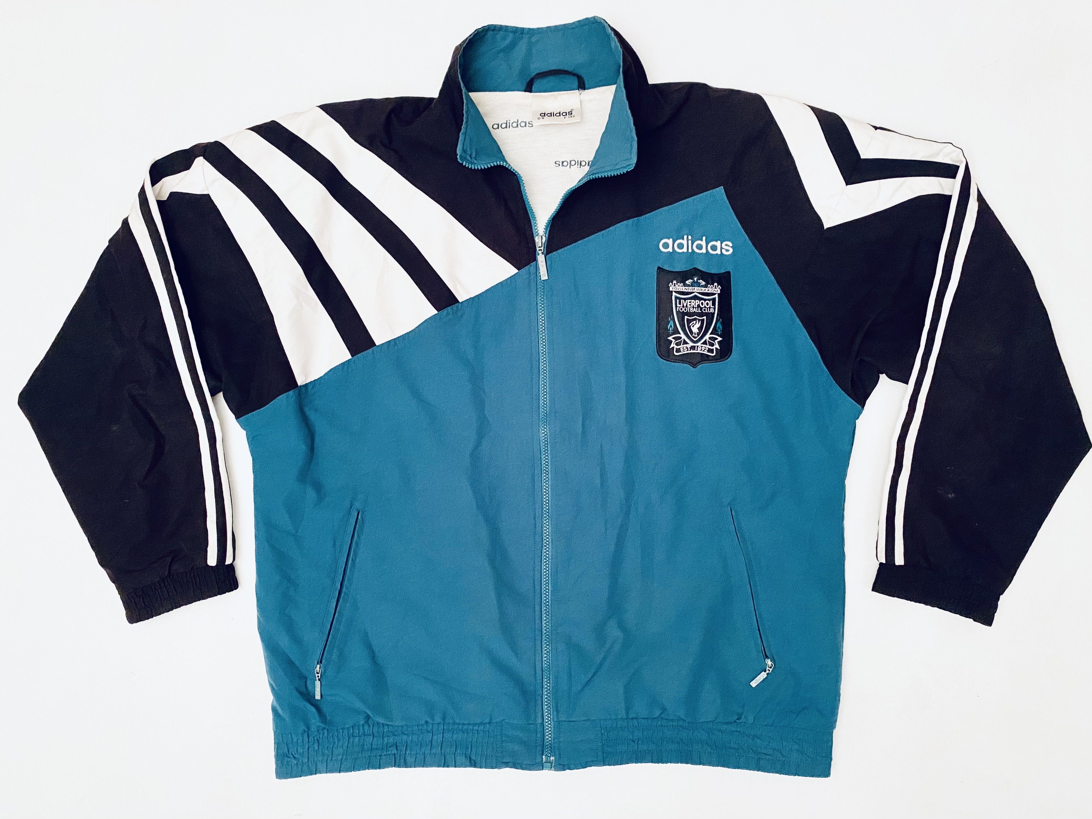 Adidas × Vintage Liverpool Track Training Jacket 1995 / 1996 Size US L / EU 52-54 / 3 - 4 Thumbnail