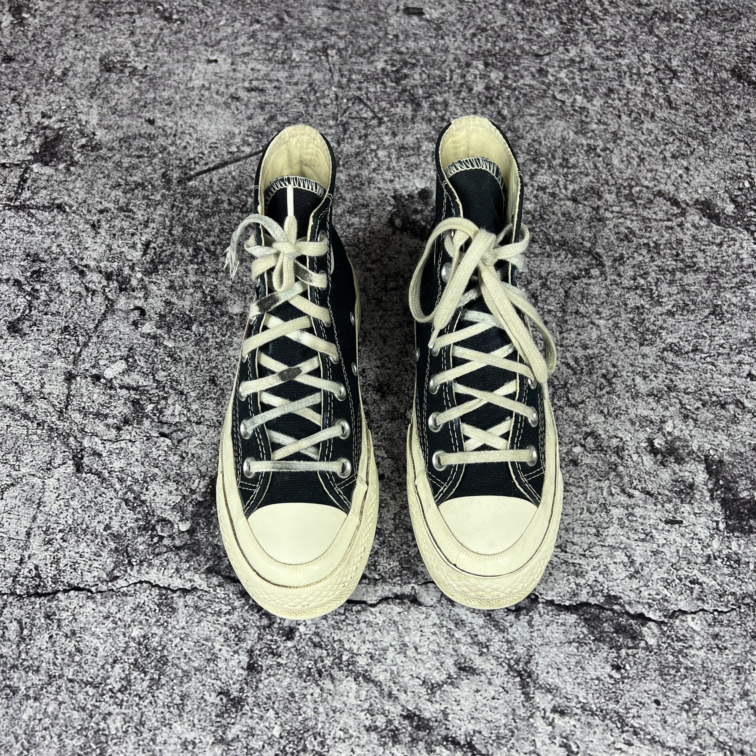 Comme des Garcons PLAY × Converse Come des Garcons x Converse Sneakers Size UK 3 / EUR 35 Size US 5.5 / IT 35.5 - 3 Thumbnail