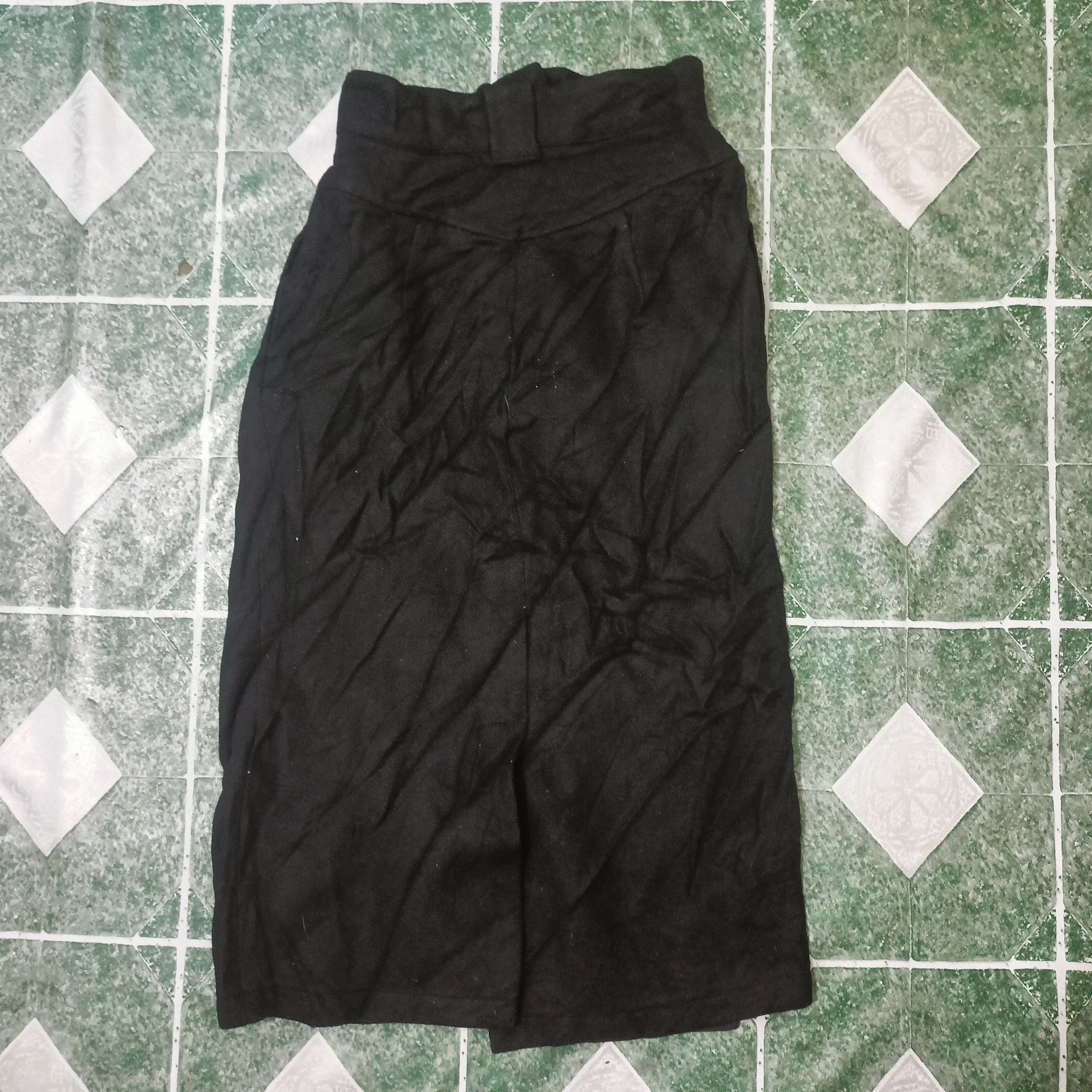 Y's Vintage Yohji Yamamoto Cotton Black Skirts Size 24" / US 00 / IT 34 - 13 Thumbnail