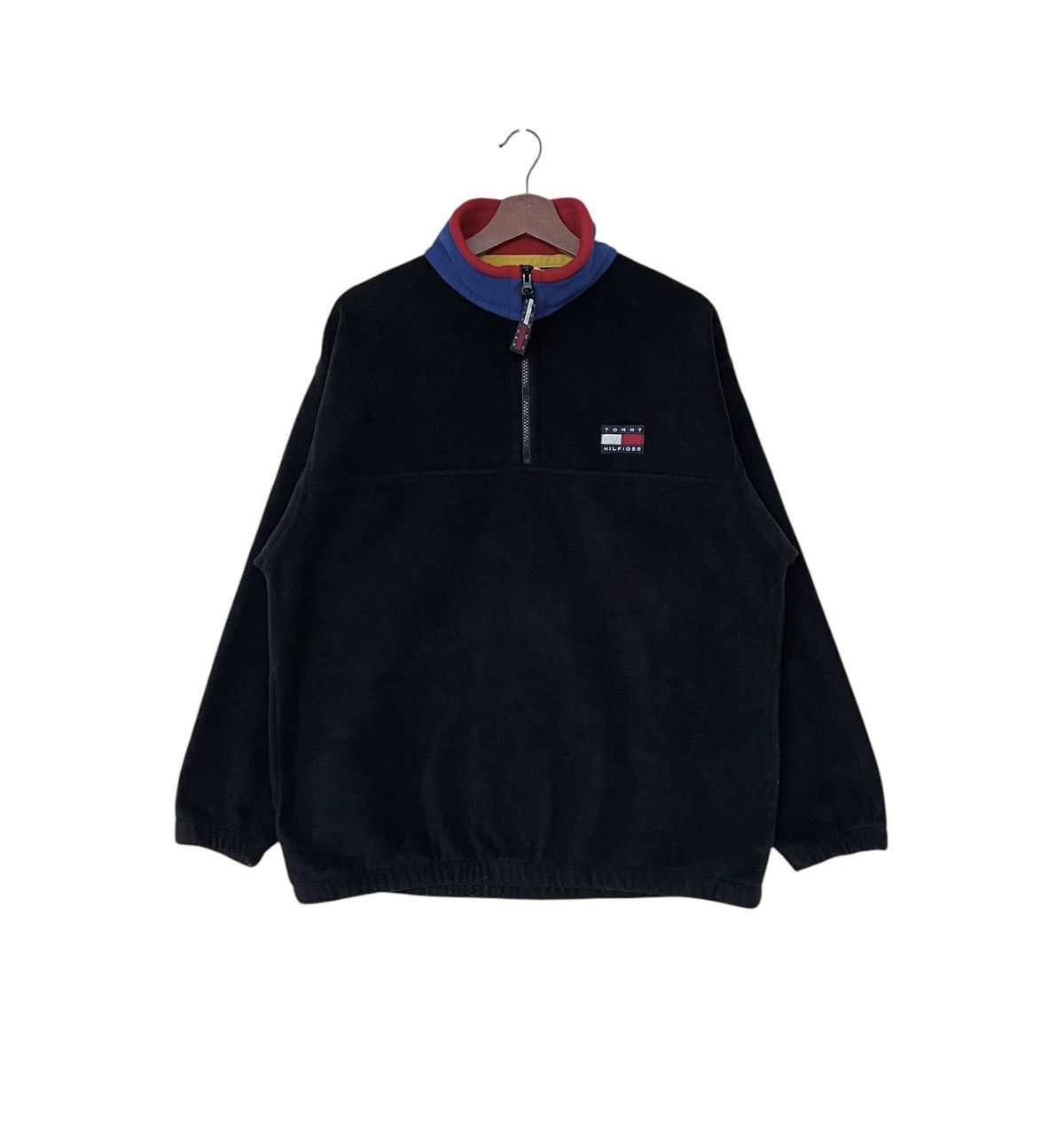 Tommy Hilfiger × Vintage Vintage Brand Tommy Hilfiger Half Zipper Fleece 1990s Size US M / EU 48-50 / 2 - 1 Thumbnail
