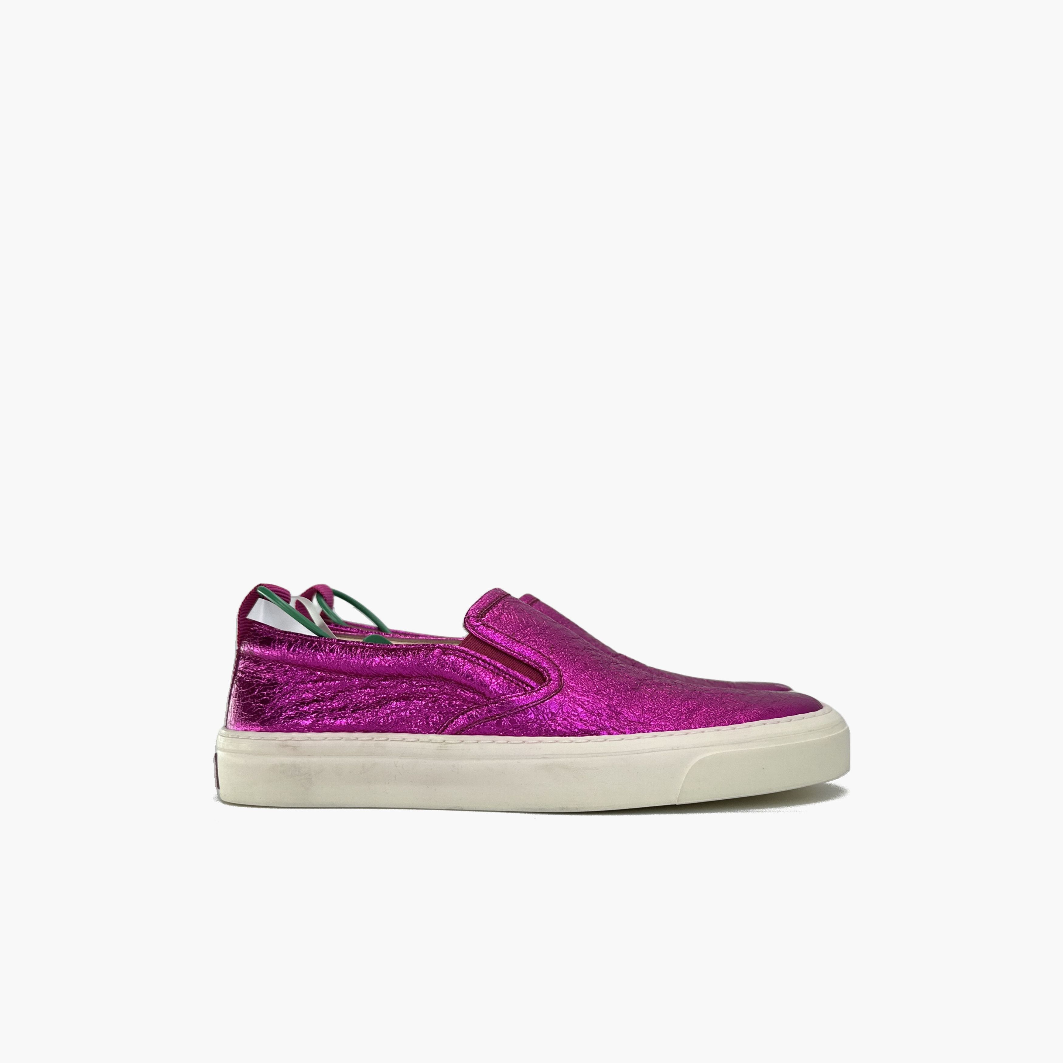 Gucci Gucci Leather Fashion SlipOn Sneakers Plum-2506 Size US 5.5 / EU 38 - 5 Thumbnail