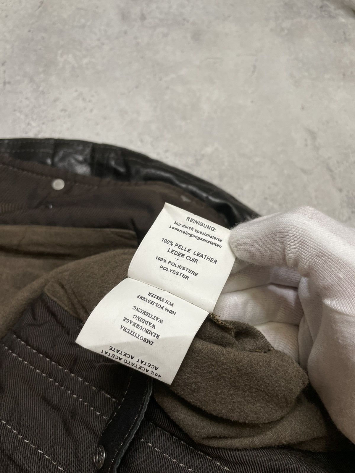 Gimo's Gimo’s Leather black Coat Jacket Rivets And Buttons Size XL Size US XL / EU 56 / 4 - 13 Thumbnail