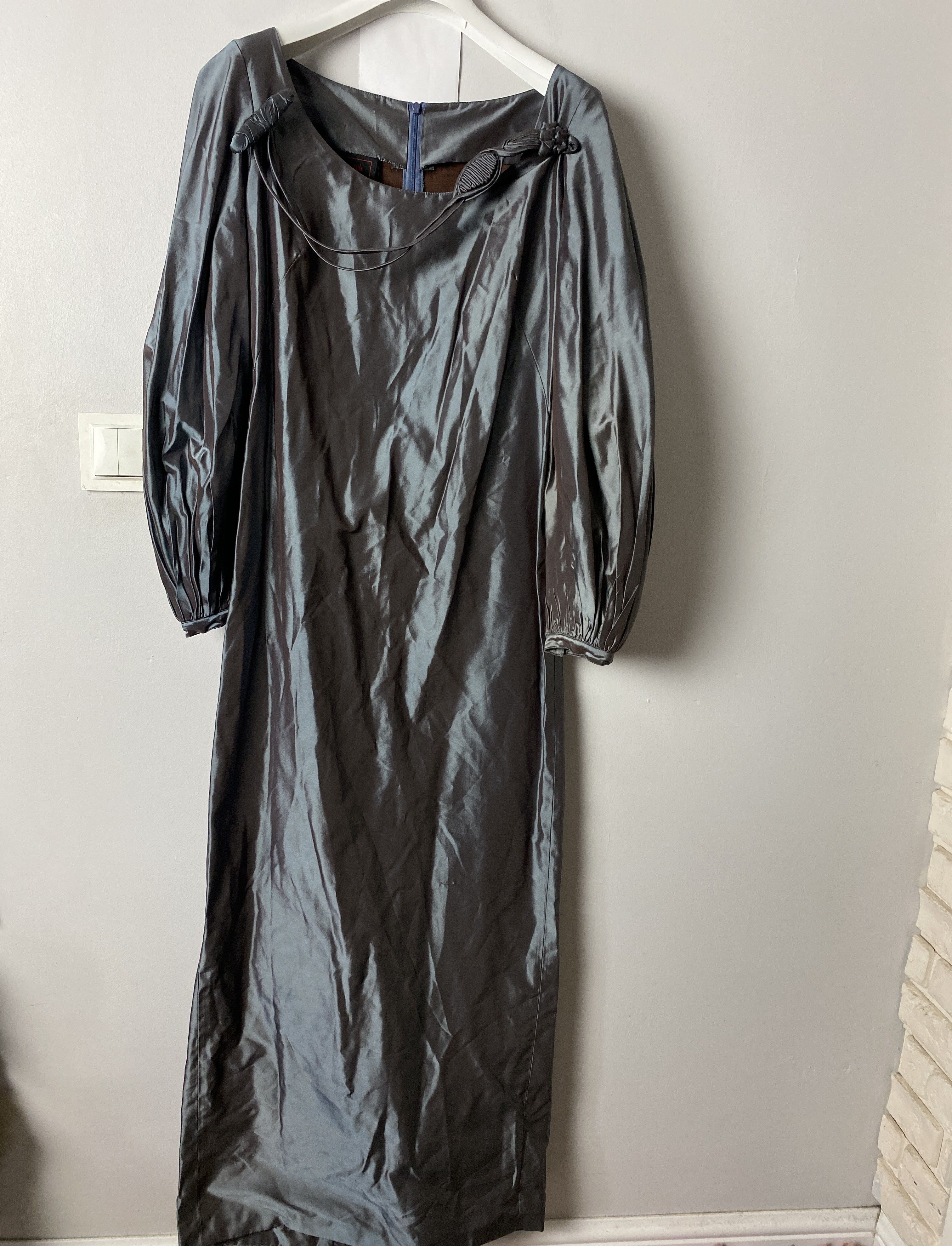 Jean Paul Gaultier Jean Paul Gaultier Classique acetat silver dress avant garde Size M / US 6-8 / IT 42-44 - 1 Thumbnail