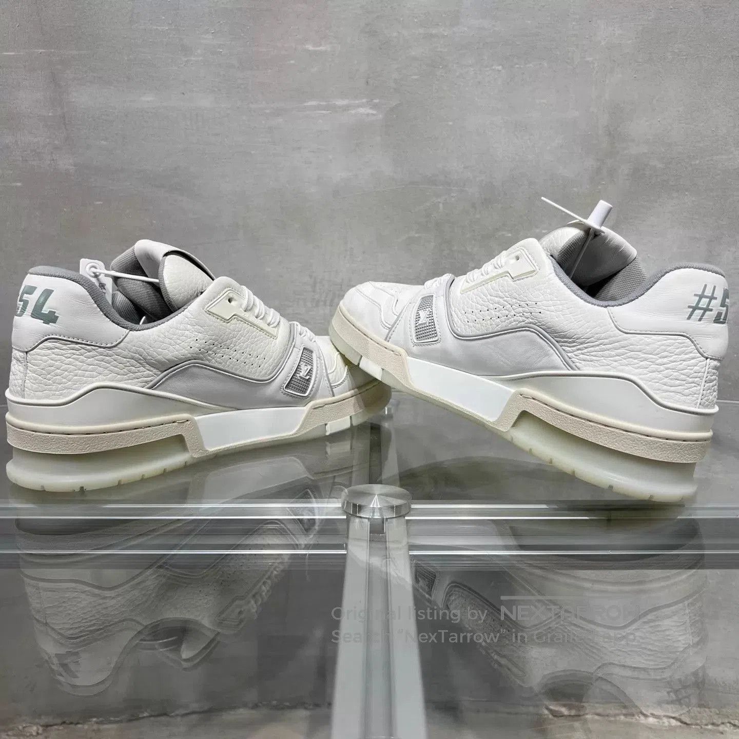 Louis Vuitton White High-Top Sneakers Size 8.5. Size US 8.5 / EU 41-42 - 5 Thumbnail
