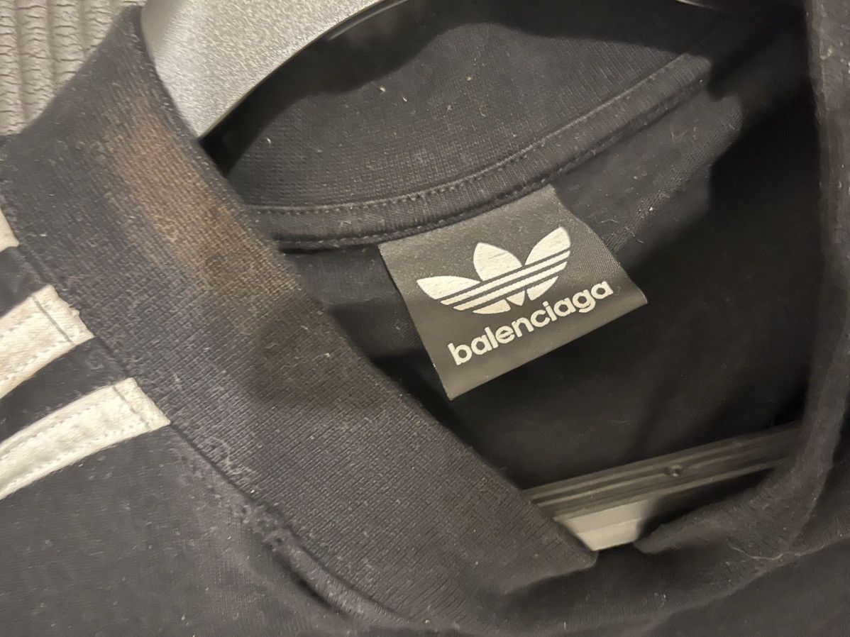 Balenciaga Balenciaga x adidas Long Sleeve T-Shirt Oversized Size US XL / EU 56 / 4 - 3 Thumbnail