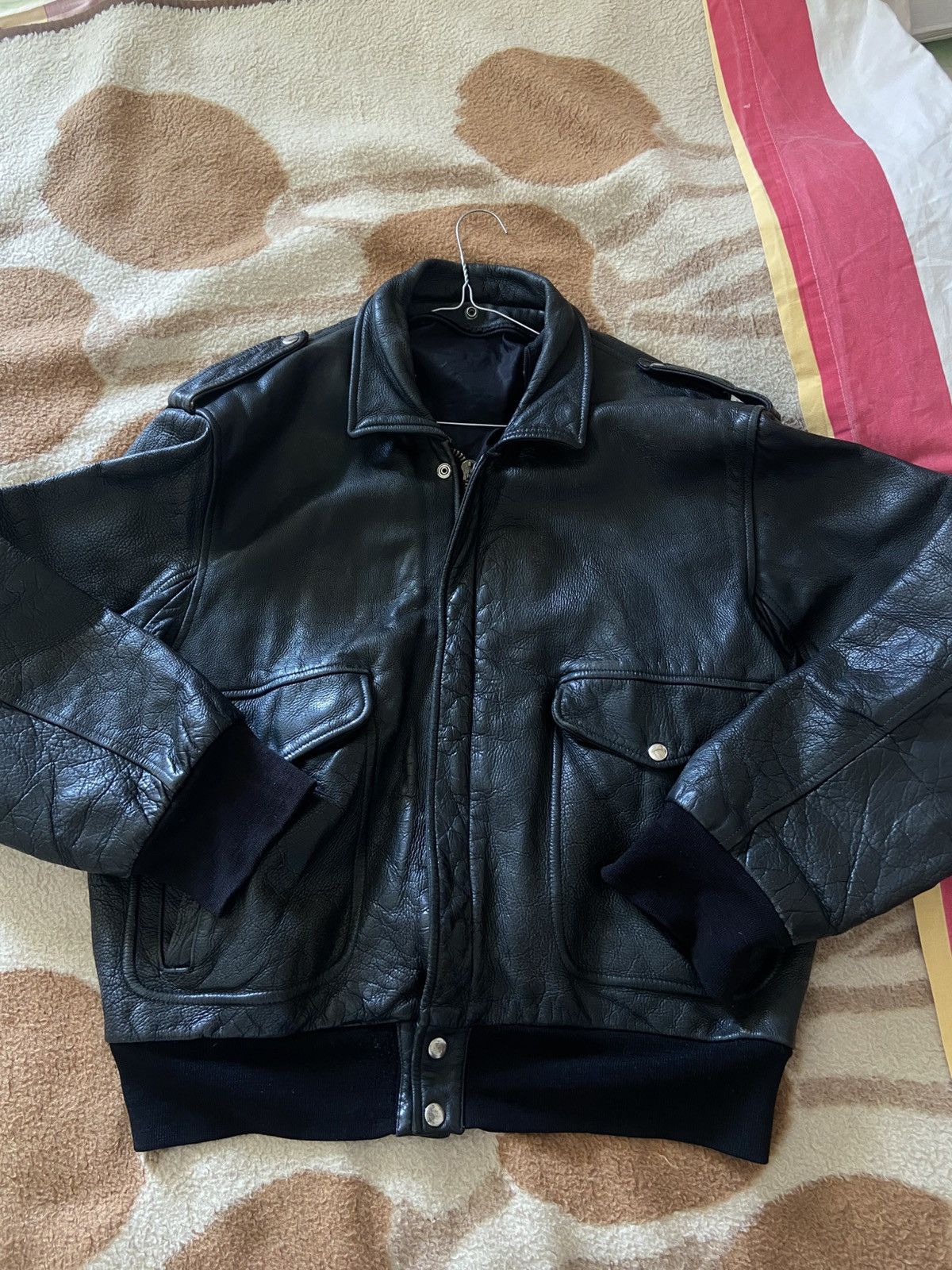 Genuine Leather Vintage leather bomber Size US L / EU 52-54 / 3 - 2 Thumbnail