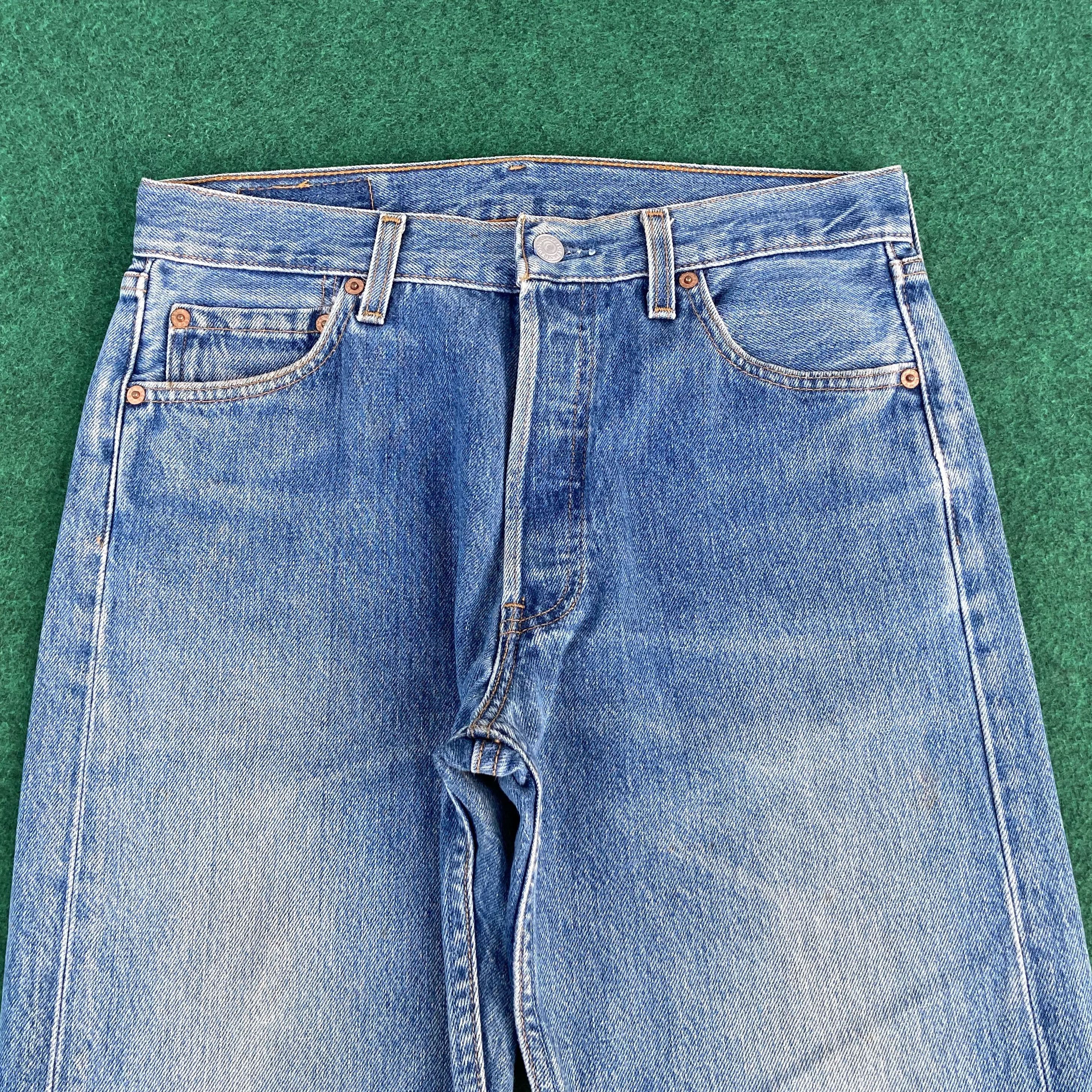 Levi's × Vintage Vtg Levis 501 Faded Blue Sz 30 Punk Grunge Jeans Size US 30 / EU 46 - 3 Thumbnail
