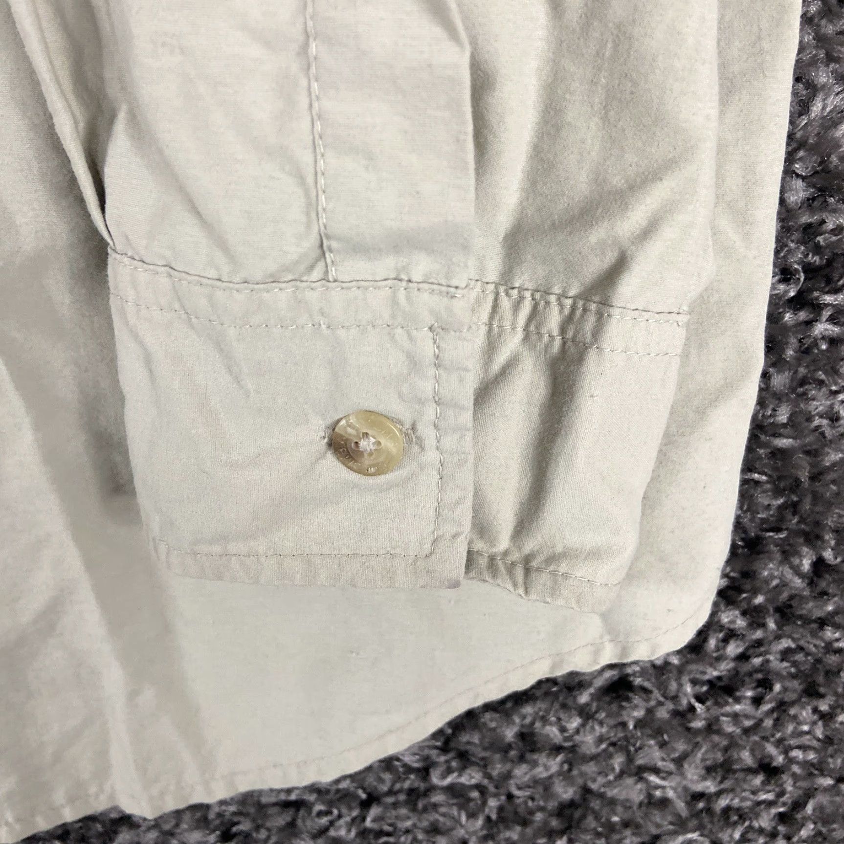 Vintage COLUMBIA UPF 30+ Outdoor Button-Up Shirt Men's 2XL Long Sleeve Beige Size US XXL / EU 58 / 5 - 3 Thumbnail