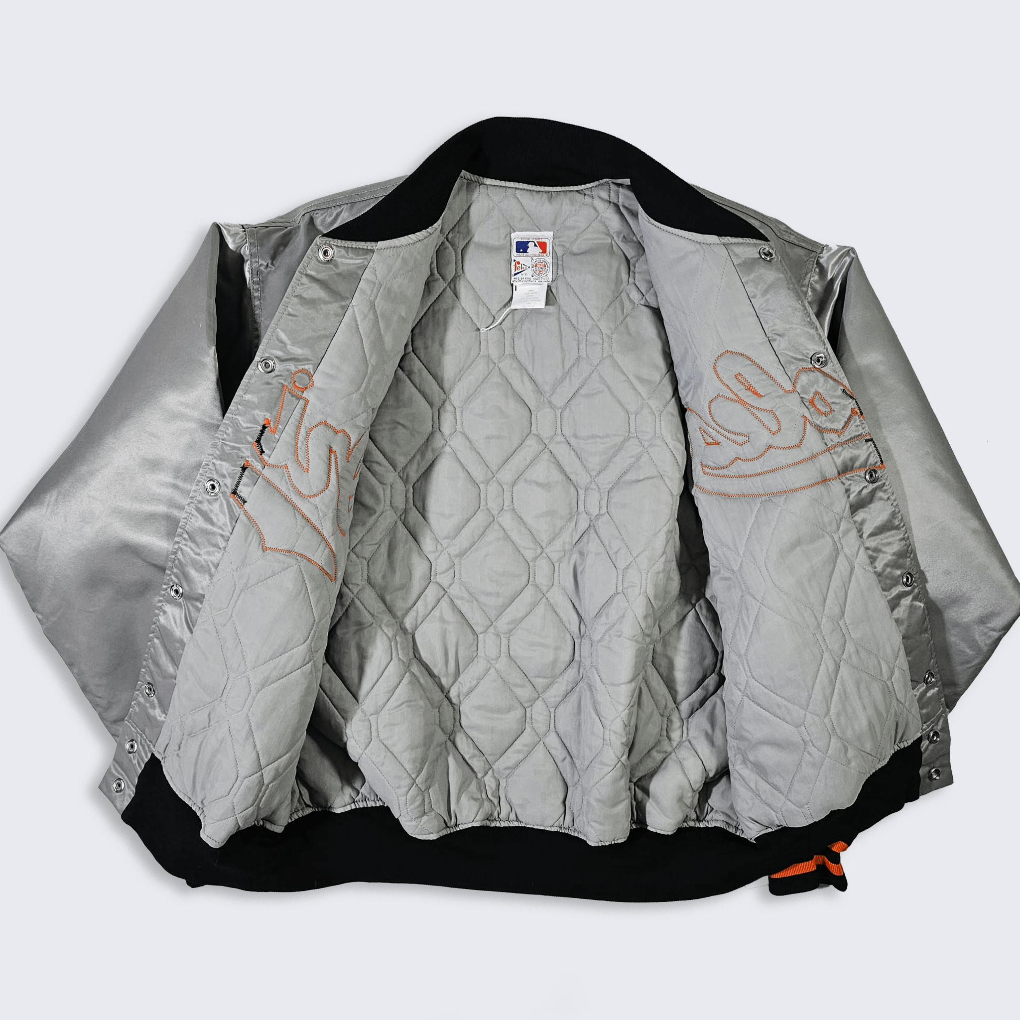 MLB Baltimore Orioles Vintage 80s Felco Satin Bomber Jacket Size US XL / EU 56 / 4 - 3 Thumbnail