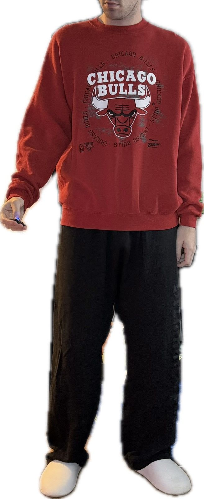Zubaz Vintage Zubaz NBA Chicago Bulls graphic sweatshirt Crewneck Size US XL / EU 56 / 4 - 11 Thumbnail