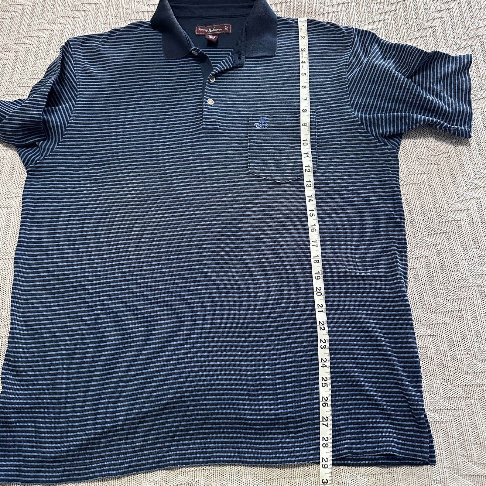 Tommy Bahama Tommy Bahama navy striped polo Size US L / EU 52-54 / 3 - 6 Thumbnail
