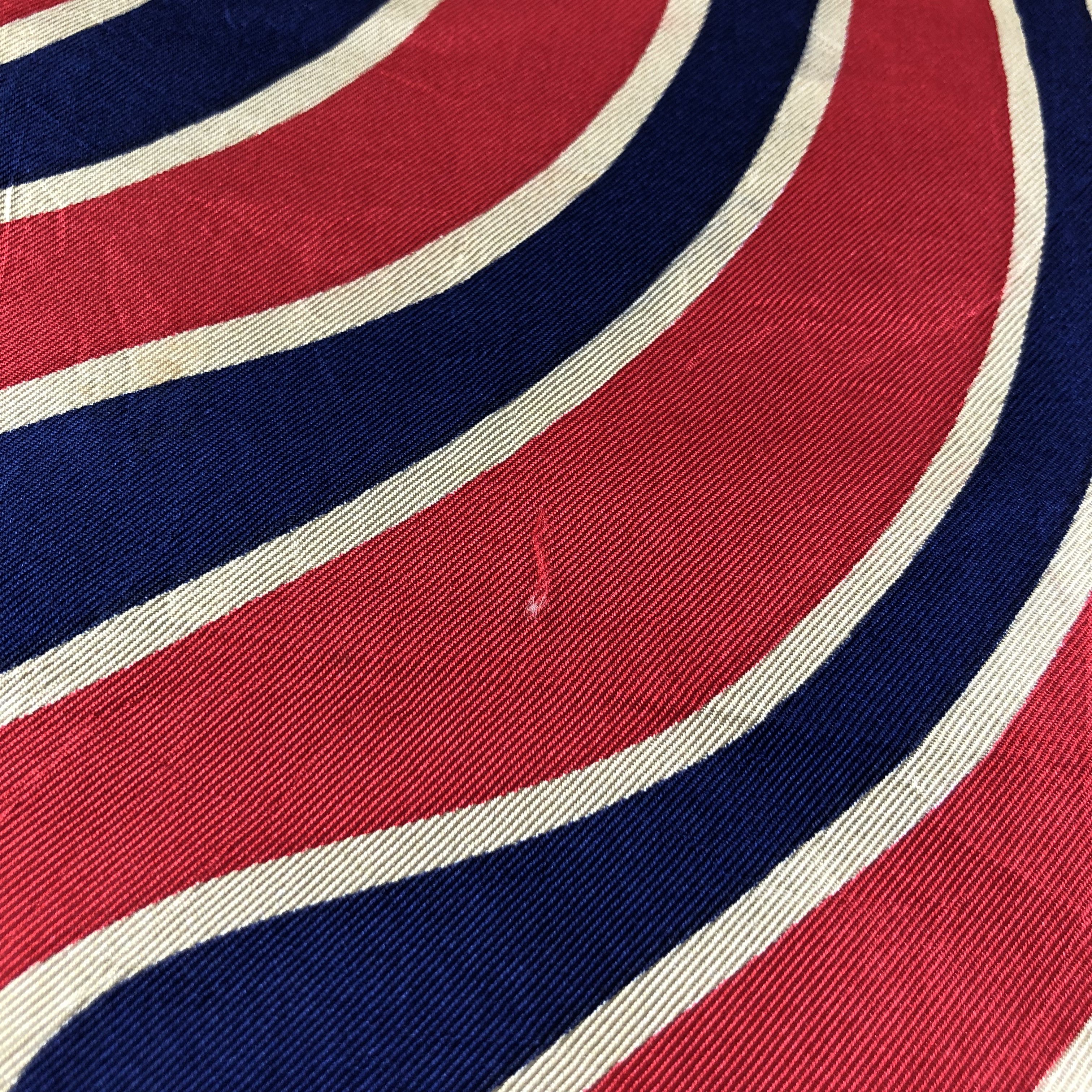 Japanese Brand Vintage Abstract Design Hand Rolled Silk Scarf M530 Size ONE SIZE - 7 Thumbnail