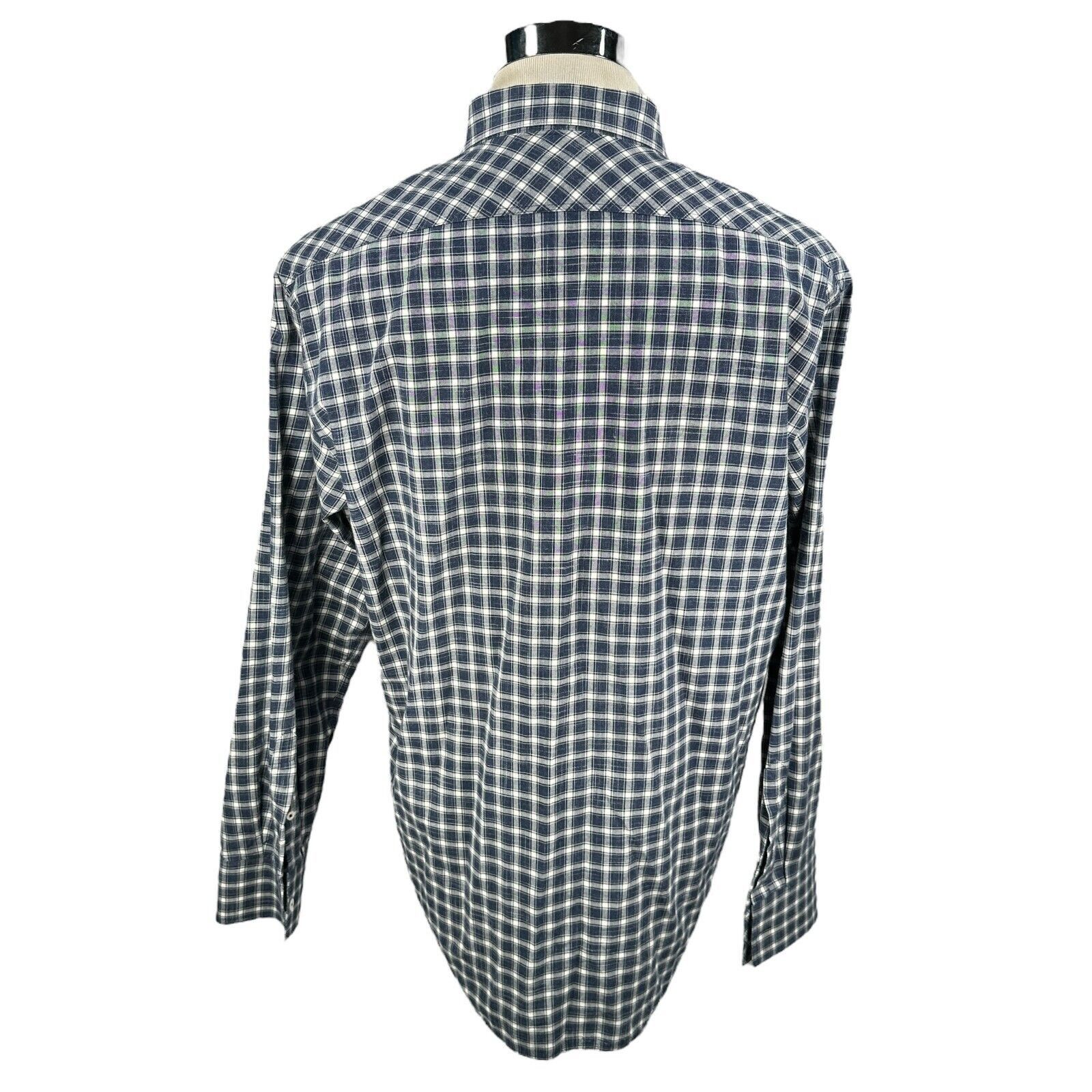 Billy Reid Billy Reid Shirt Men XL Plaid Cotton Long Sleeve Button Down Size US XL / EU 56 / 4 - 5 Thumbnail