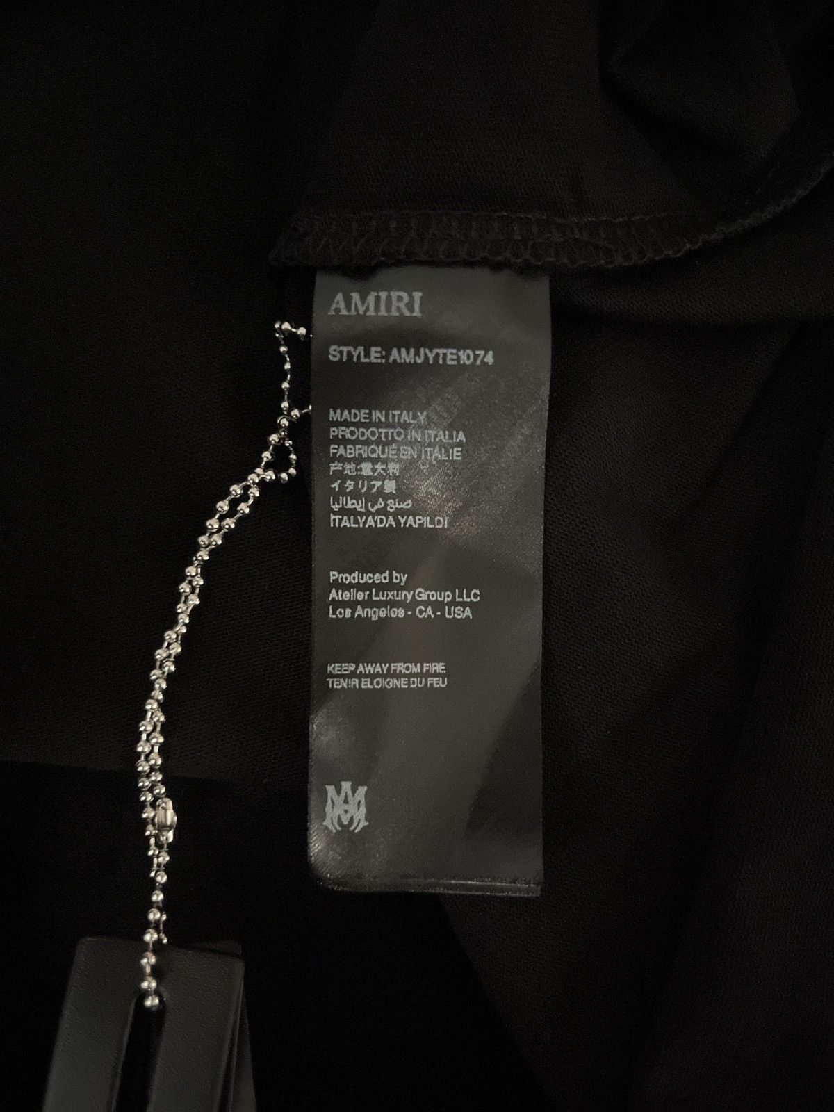 Amiri Black Amiri Ma Core Logo T Shirt Size US L / EU 52-54 / 3 - 5 Thumbnail