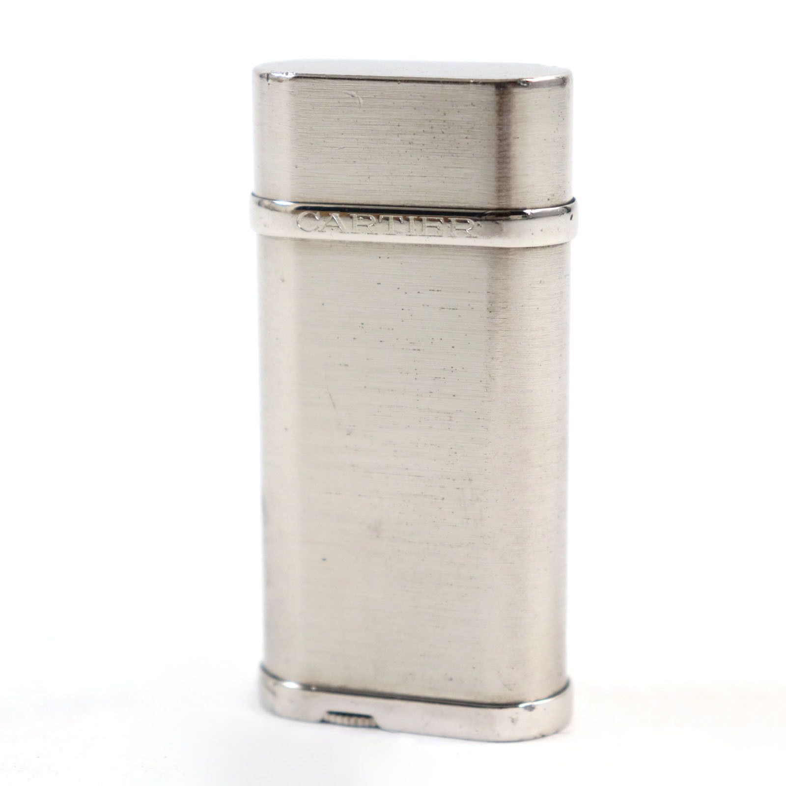 Cartier Cartier Cartier Godron Hairline Logo engraved Silver Lighter Metal Lighter Size ONE SIZE - 1 Thumbnail