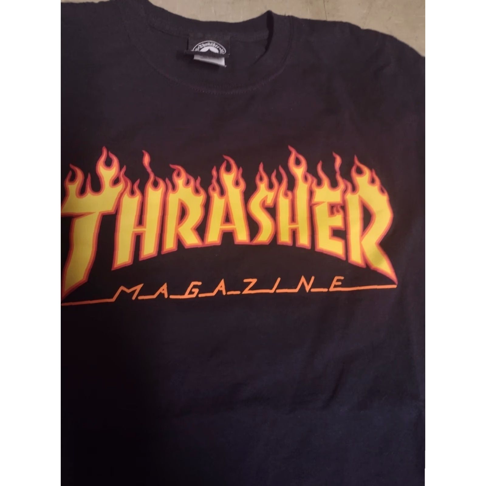 Thrasher Thrasher Magazine Logo T-Shirt Men Short Sleeve Black Skateboarding Medium Regular Size US M / EU 48-50 / 2 - 2 Thumbnail