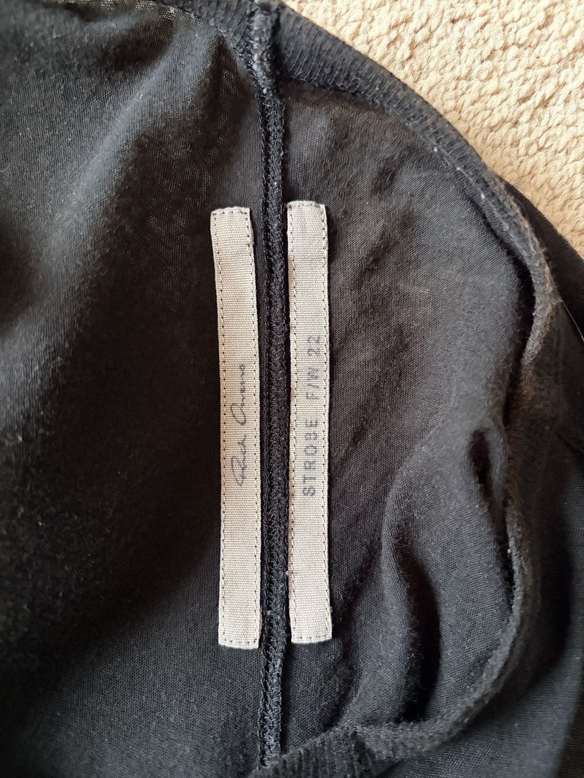 Rick Owens RICK OWENS BASIC SL T IN BLACK UNSTABLE COTTON Size US L / EU 52-54 / 3 - 10 Thumbnail