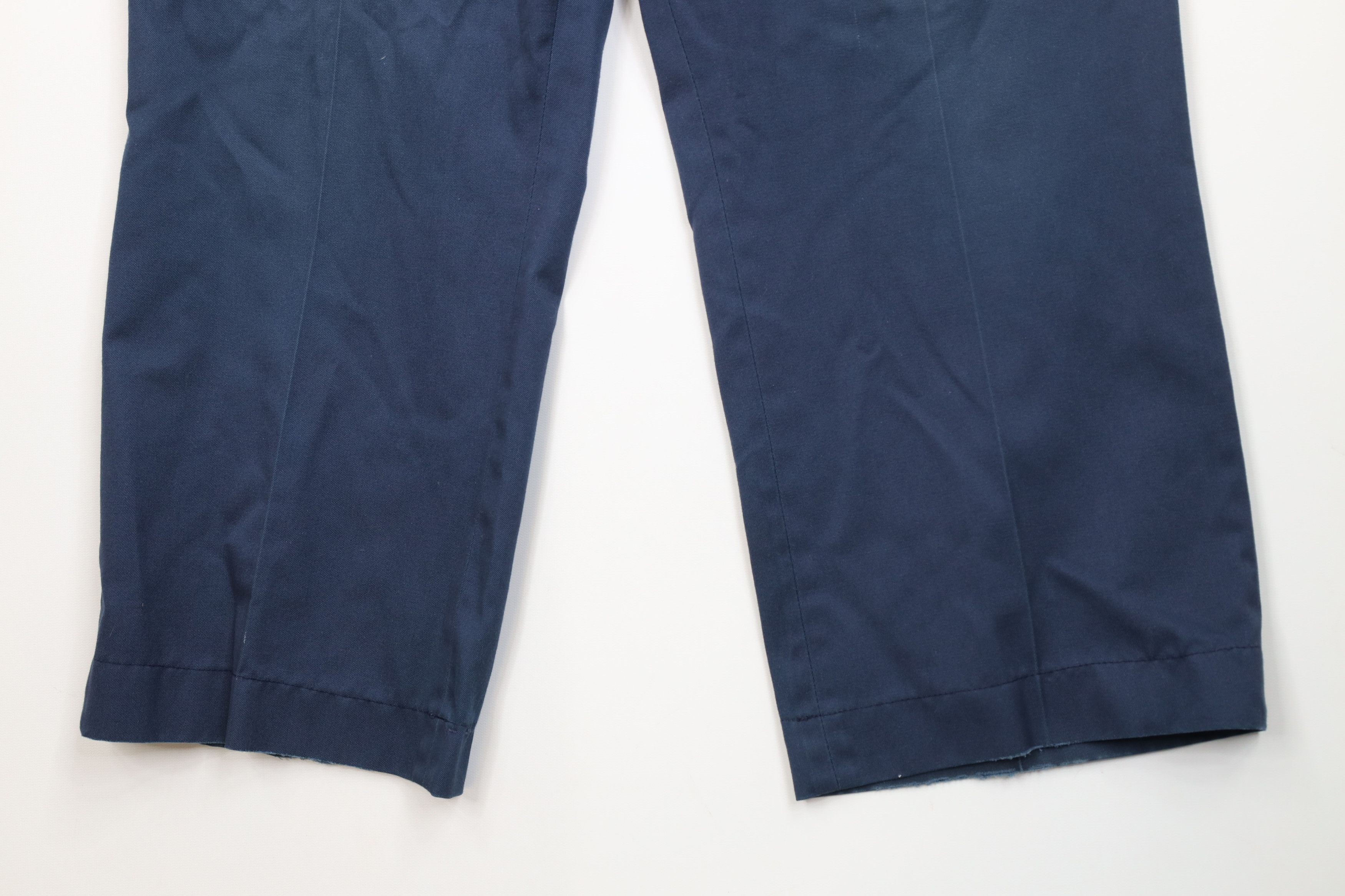 Big Mac Vintage 70s Big Mac Workwear Wide Leg Chino Pants Blue USA Size US 36 / EU 52 - 4 Thumbnail
