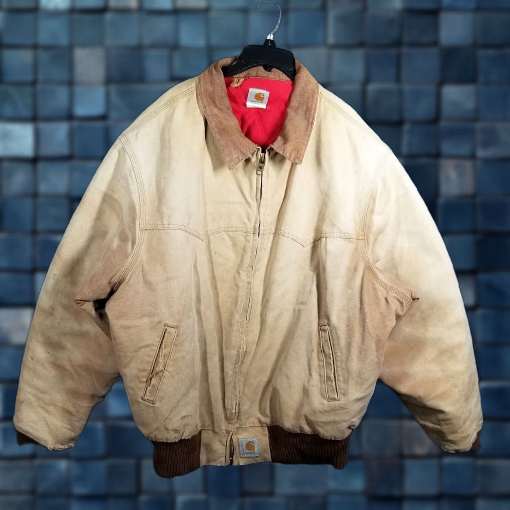 Carhartt VINTAGE Carhartt Jacket Mens Bomber J13 BRN 4XL Brown 90s Workwear Camouflage Not Size US XXL / EU 58 / 5 - 1 Thumbnail