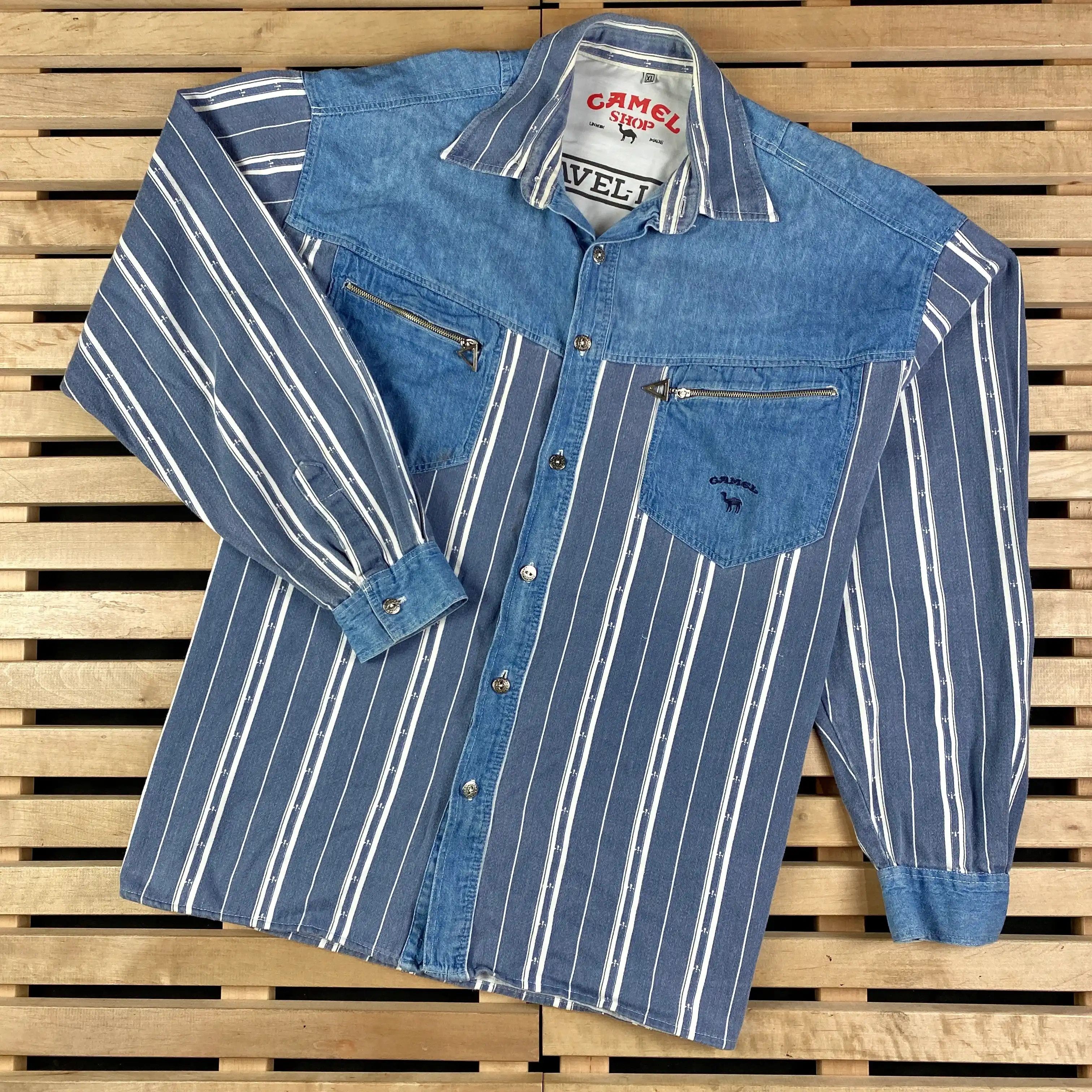 Camel × Vintage Mens Shirt Long Sleeve Camel Vintage Size XL Size US XL / EU 56 / 4 - 1 Thumbnail