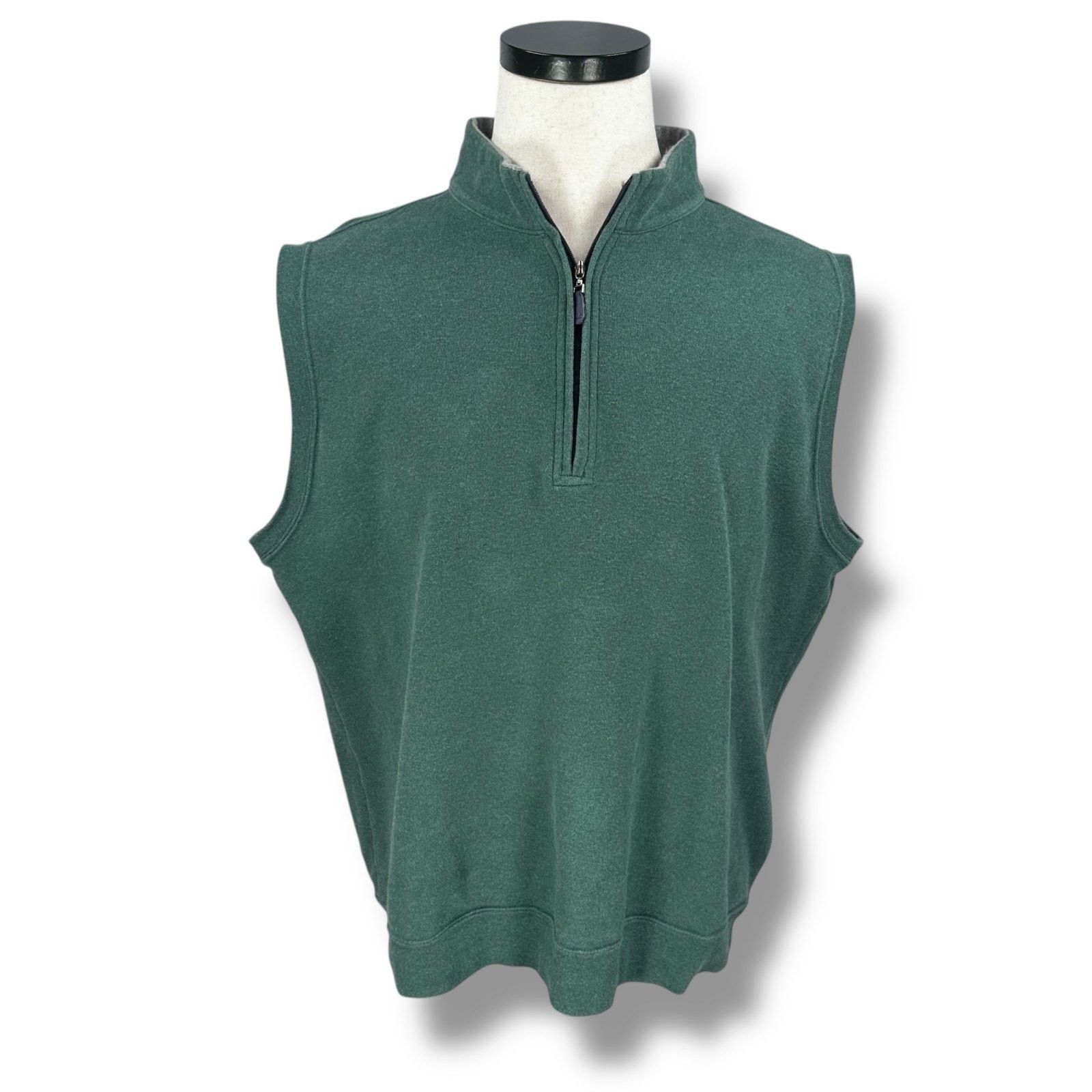 Peter Millar Peter Millar 1/4 Zip Sweatshirt Golf Vest Men L Green Cotton Size US L / EU 52-54 / 3 - 1 Thumbnail