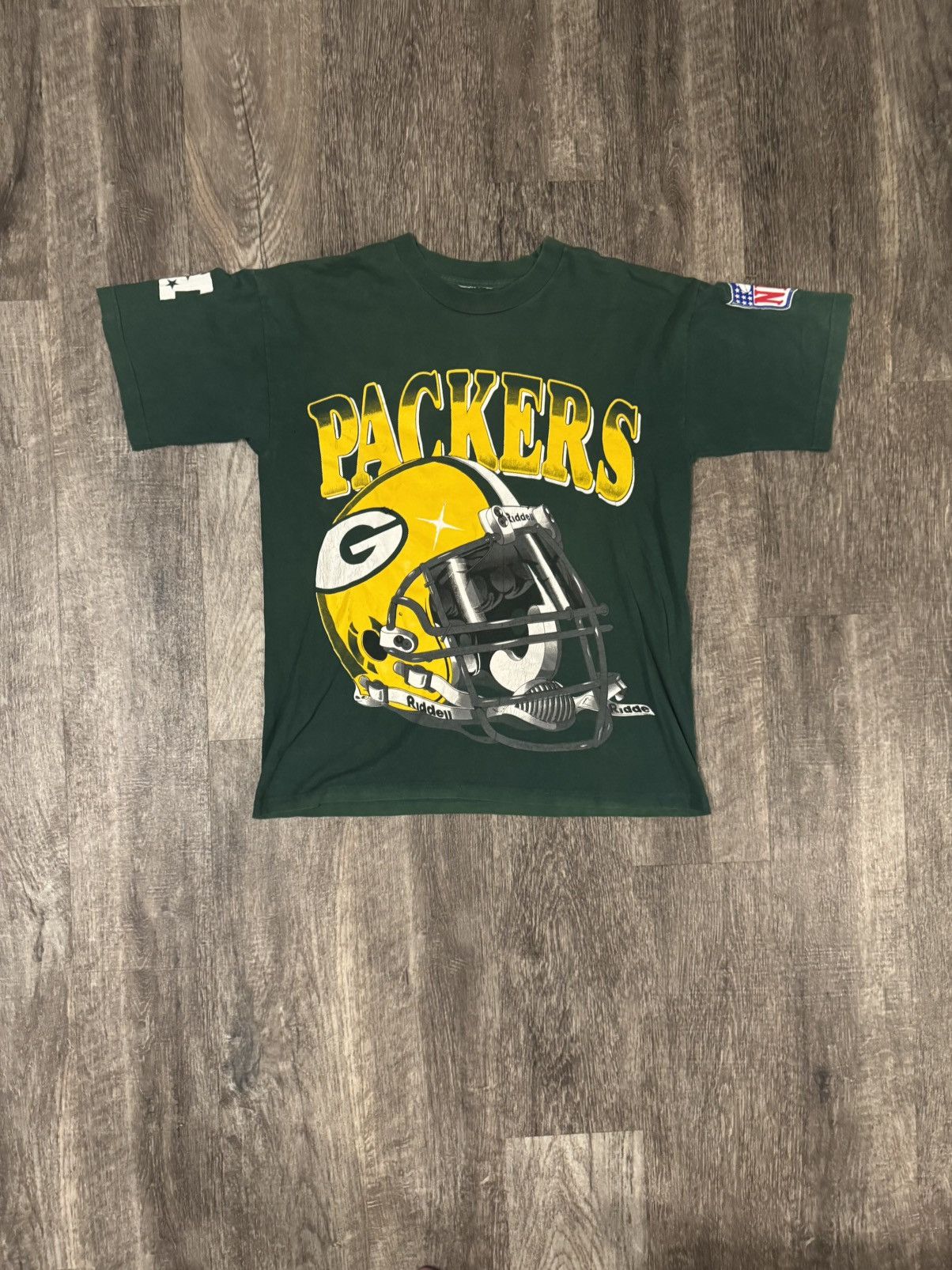 Riddell Vintage 90s Green Bay Packers graphic tee Size US XL / EU 56 / 4 - 1 Thumbnail