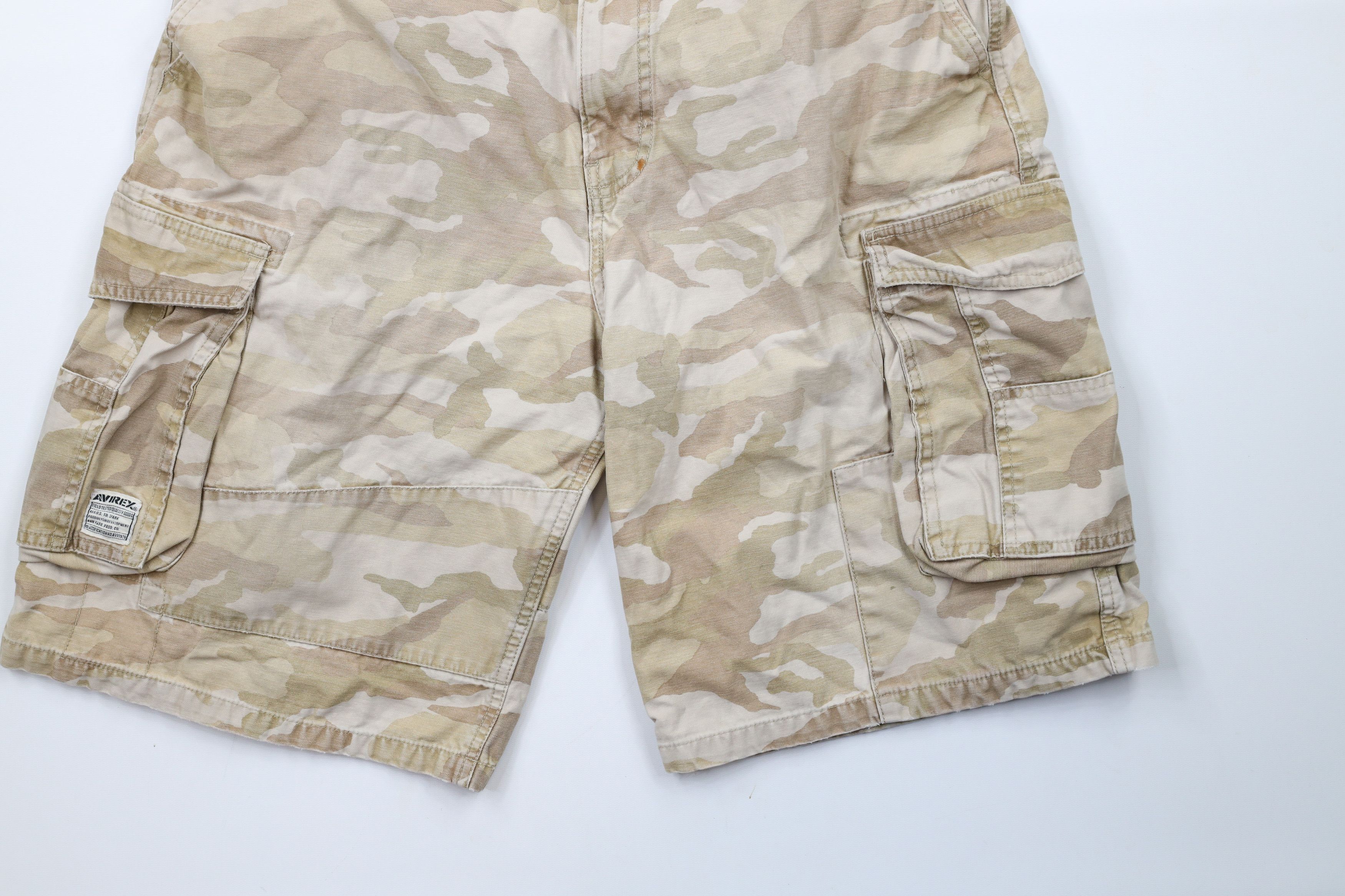 Avirex × Vintage Vintage Avirex Heavyweight Military Camouflage Cargo Shorts Size US 34 / EU 50 - 4 Thumbnail