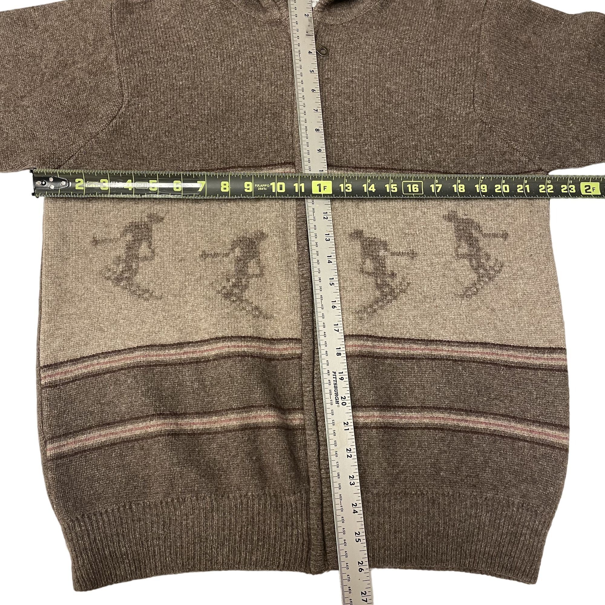 Other Vtg Heather Brown KNIT Wool Blend Zip Cardigan Jacket Size US M / EU 48-50 / 2 - 6 Thumbnail