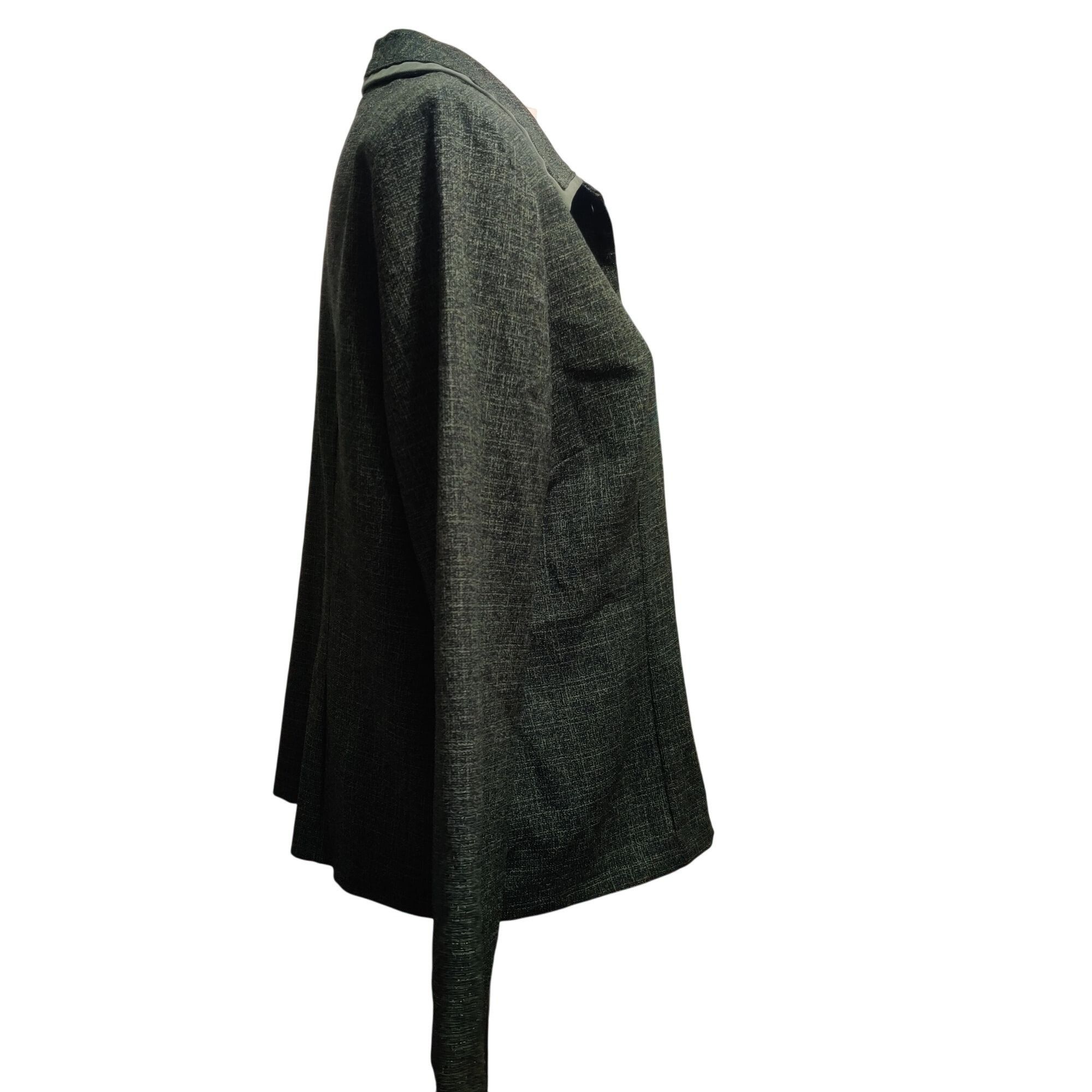 Vintage Sag Harbor L Womens Blazer Green Vintage Textured Suit Jacke Size L / US 10 / IT 46 - 5 Thumbnail