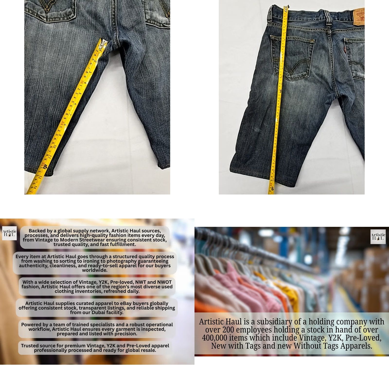 Levi's Levi's 514 Straight Fit Stretch Jeans Mens 34x32 Medium Wash Size US 34 / EU 50 - 8 Thumbnail