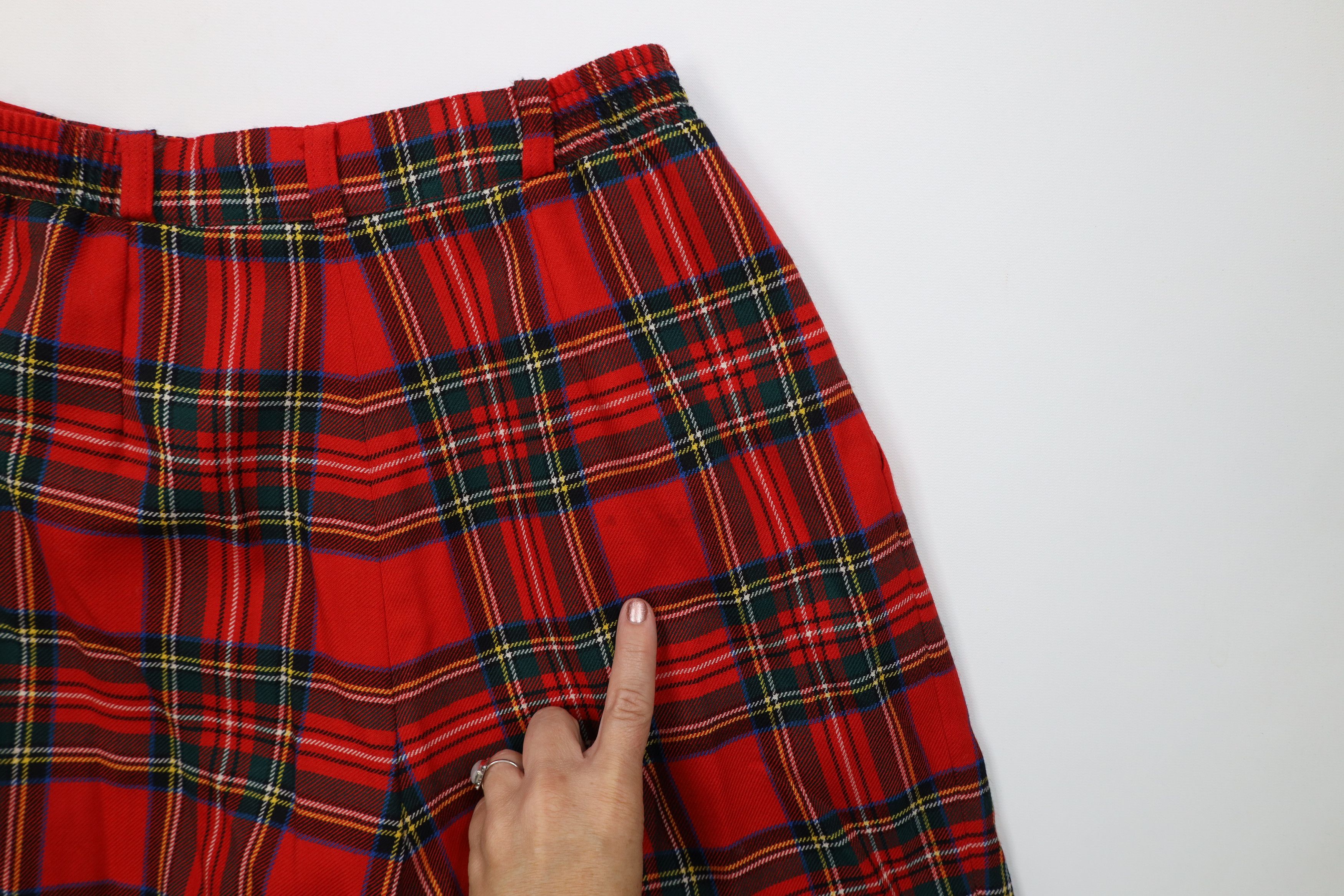 Vintage Vintage 90s Streetwear Tapered Leg Chino Pants Red Plaid Size 28" / US 6 / IT 42 - 8 Thumbnail
