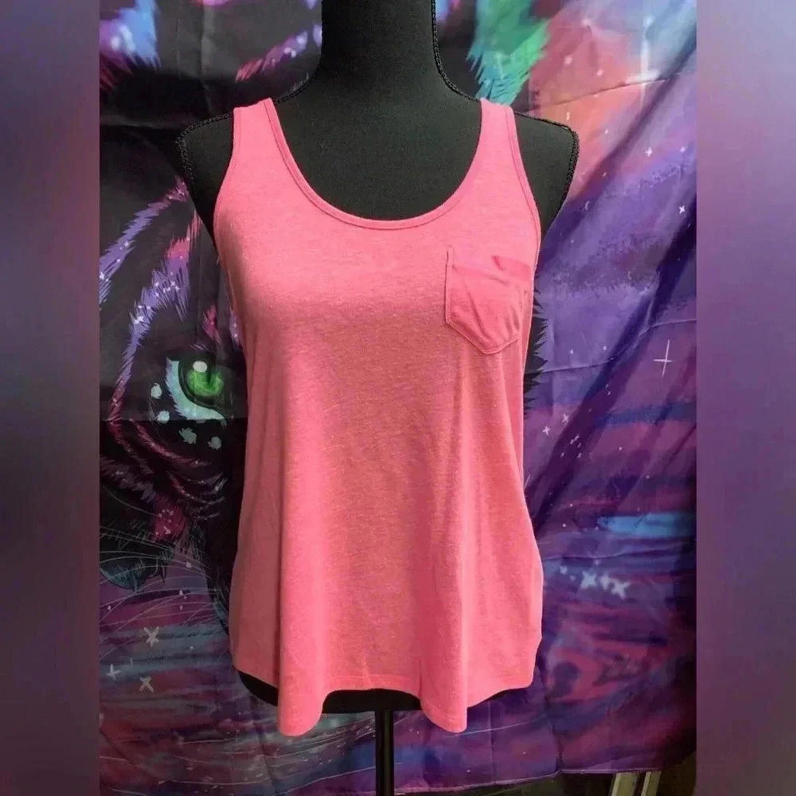 Designer Stylish Pink Pocket Tank Top Size S / US 4 / IT 40 - 1 Thumbnail