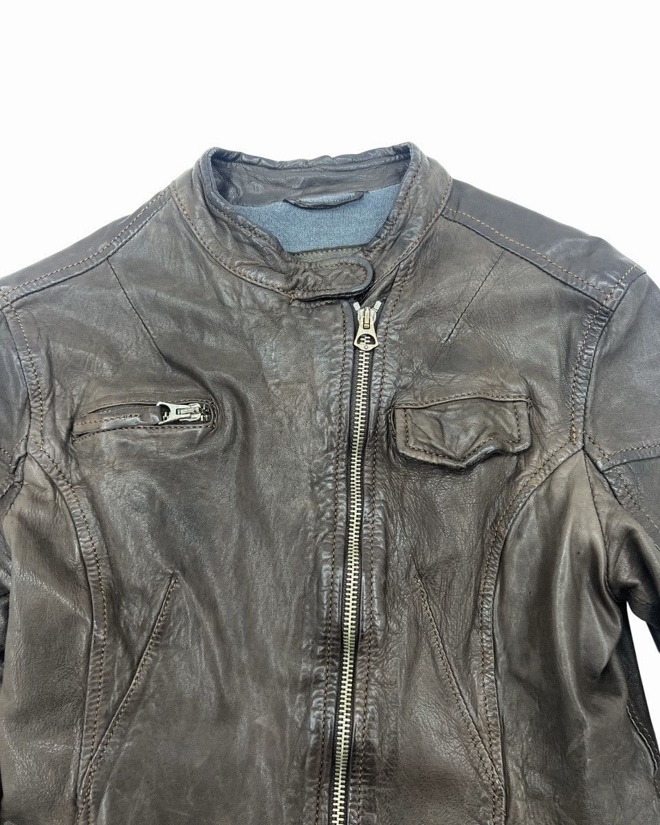 Other MUSHER Leather Single Rider Jacket Size XS / US 0-2 / IT 36-38 - 3 Thumbnail