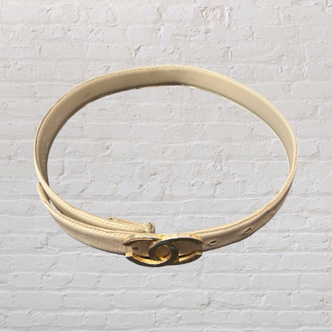 Chanel CHANEL CC Leather Belt Size ONE SIZE - 3 Thumbnail