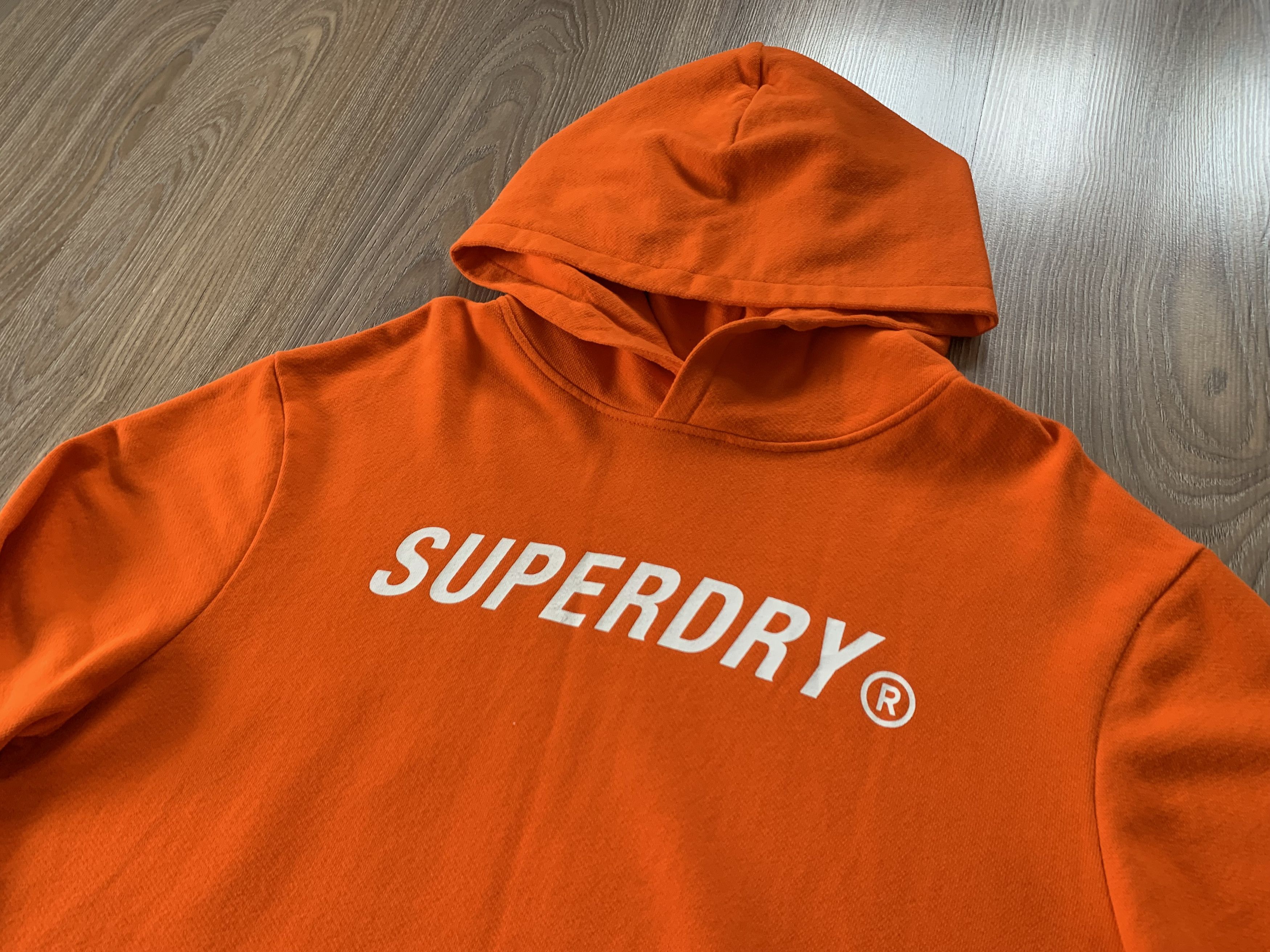 Japanese Brand × Superdry Superdry Orange Cotton Center Logo Hoodie Size US S / EU 44-46 / 1 - 4 Thumbnail