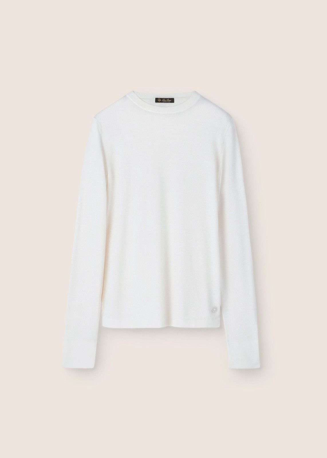 Loro Piana o1srvl11e0825 FAI4415 Long-sleeved Roundneck Sweater White Size M / US 6-8 / IT 42-44 - 1 Thumbnail