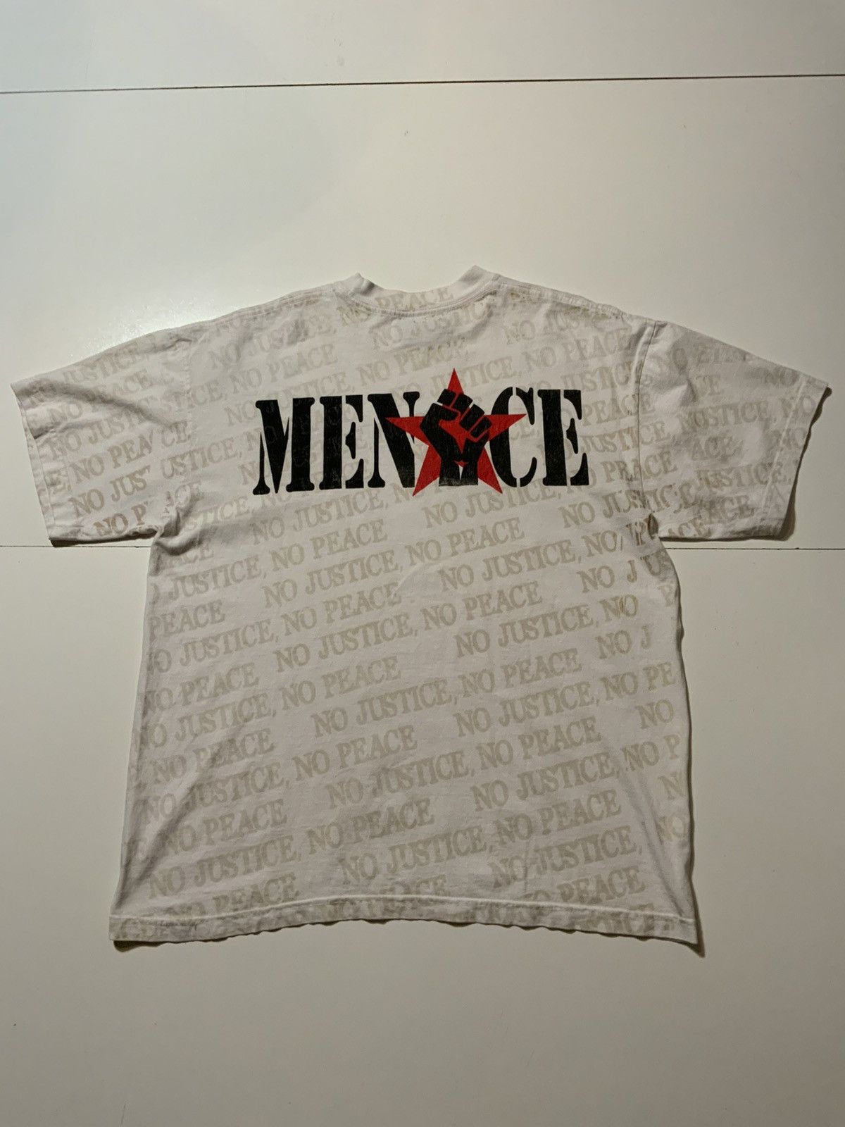 Menace Menace Los Angeles No Justice No Peace AOP Fist Star T-Shirt Size US M / EU 48-50 / 2 - 1 Thumbnail