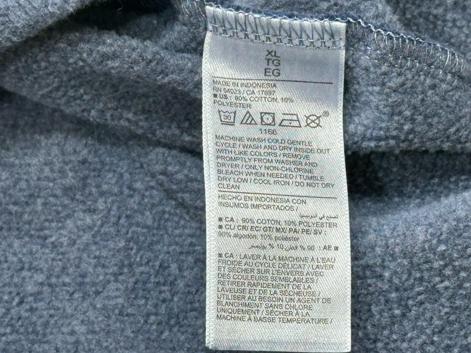 Old Navy Old Navy 1/2 Zip Cotton/Poly Fleece Pullover Blue Mens XL Size US XL / EU 56 / 4 - 8 Thumbnail
