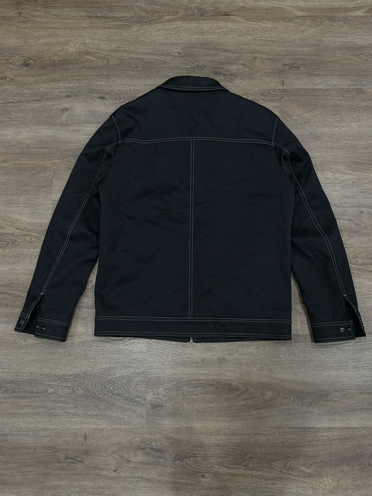 Japanese Brand Japanese Brand Technical Glossy Contrast Stitch Zip Blouson Size US M / EU 48-50 / 2 - 2 Thumbnail