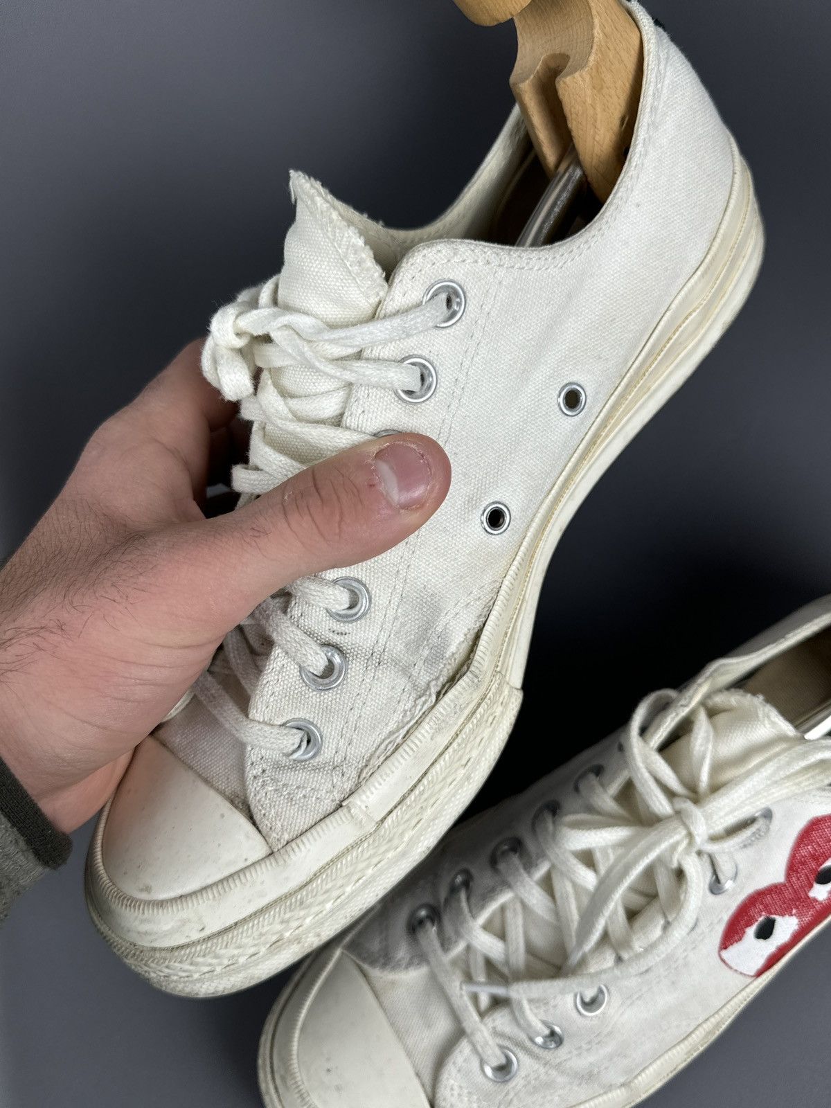 Comme des Garcons × Comme des Garcons PLAY × Converse Converse Chuck Taylor All-Star 70s Hi Comme des Garcons Play Size US 9 / EU 42 - 11 Thumbnail