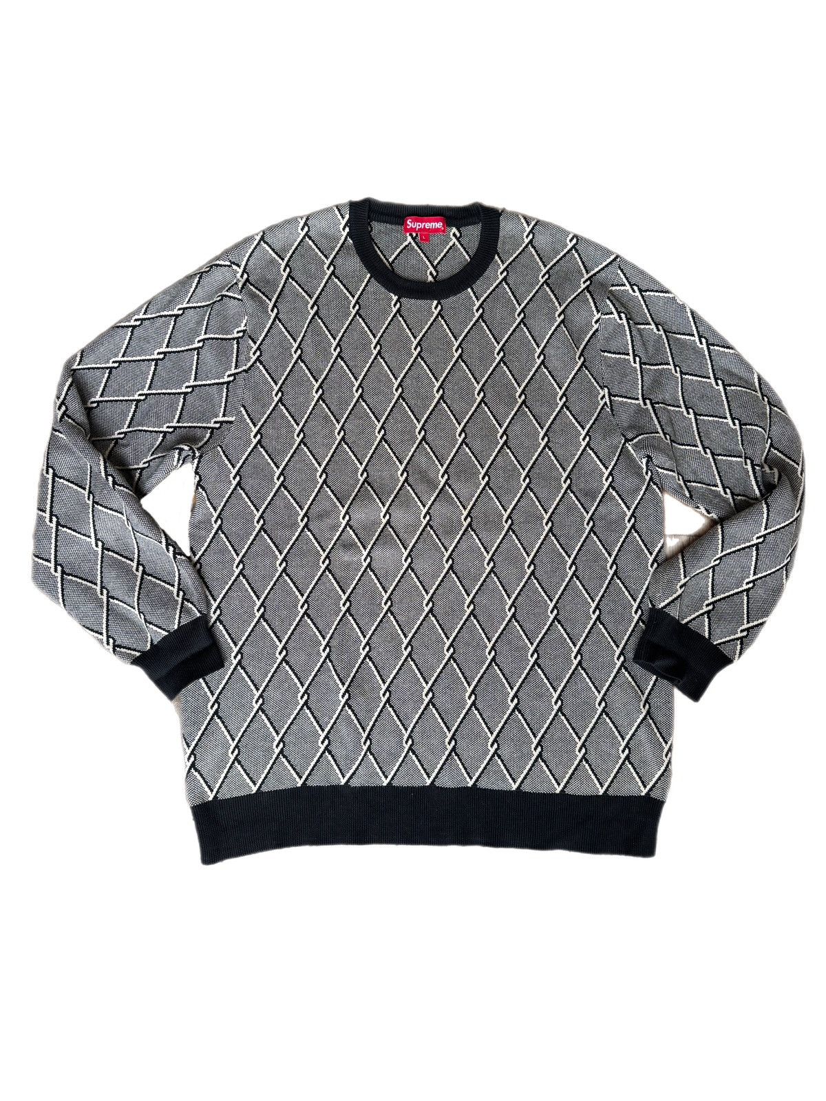 Supreme Supreme Chain Link Sweater FW14 Size US L / EU 52-54 / 3 - 1 Thumbnail