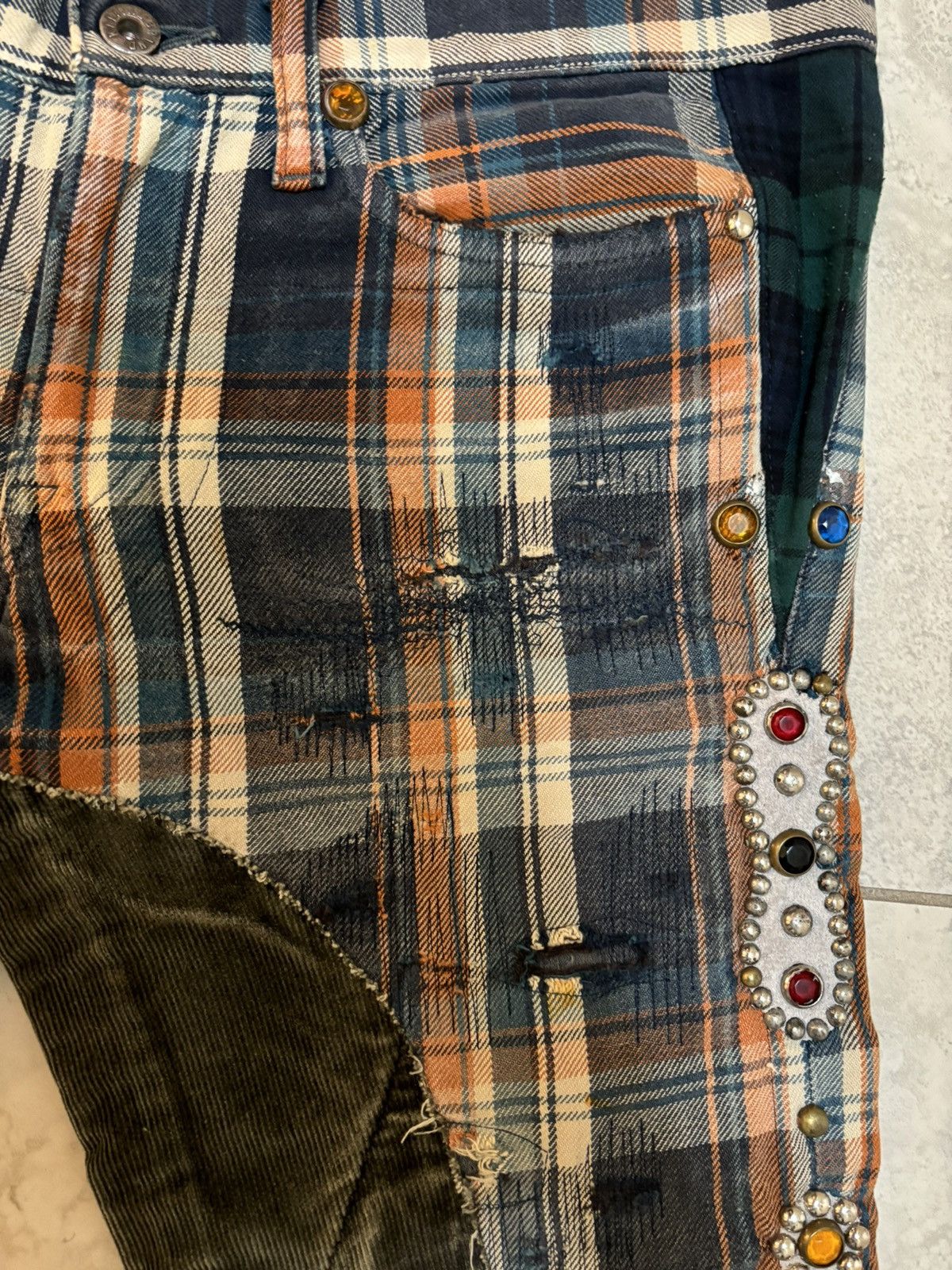 Kapital Rare FW14 1st release Kapital Kountry gemstone studded pants Size US 30 / EU 46 - 14 Thumbnail