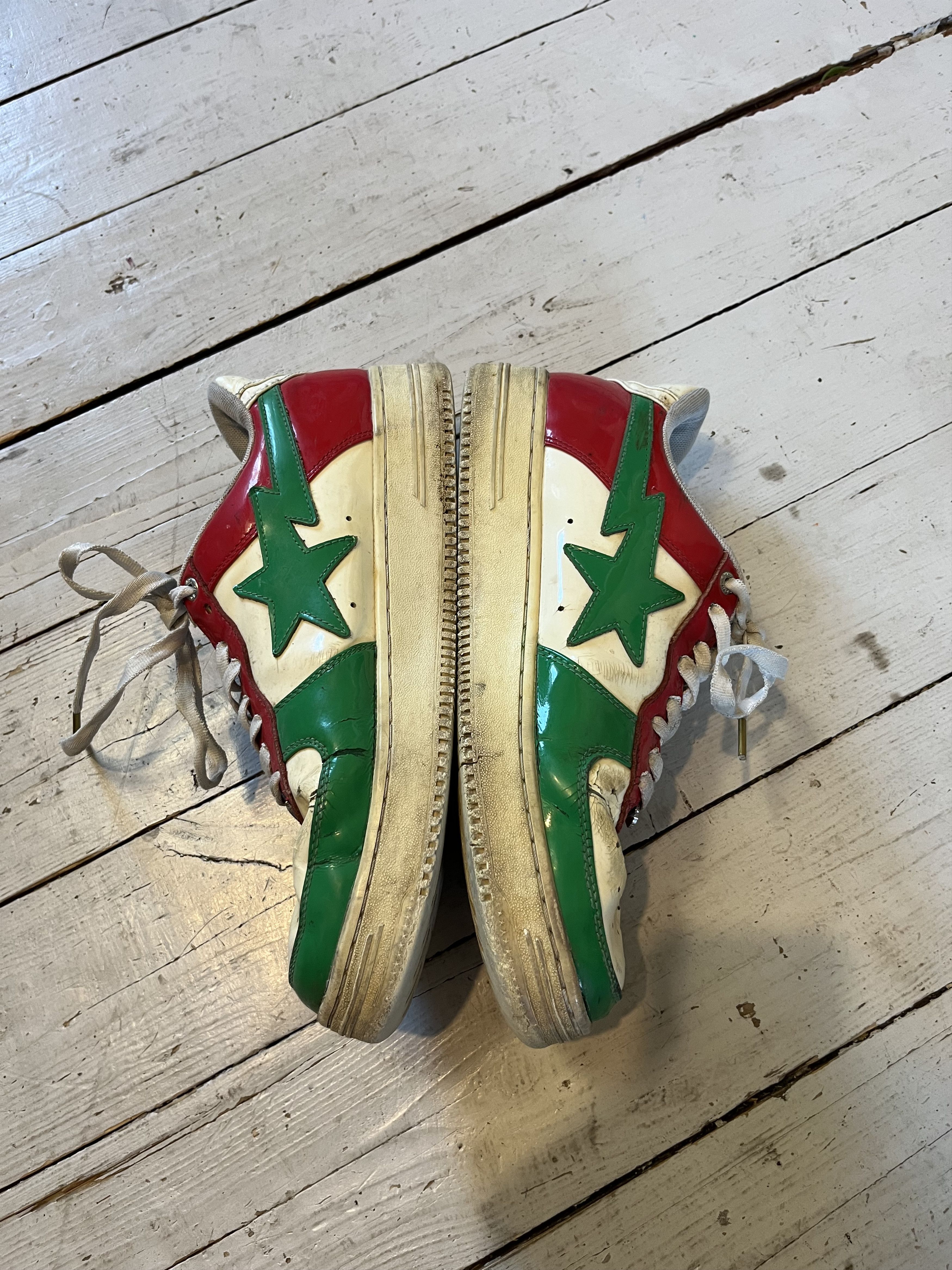 Bape Bape Sta Bapesta Italia Mexico Red Green White Size US 11 / EU 44 - 3 Thumbnail