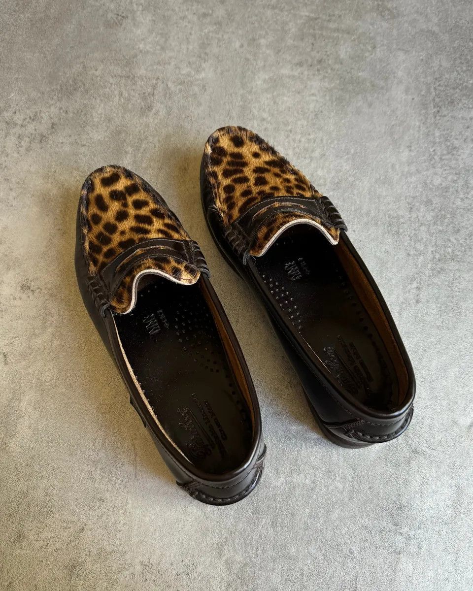 Designer × Paraboot × Vintage Paraboot Leopard Leather Mocassin Size US 5.5 / IT 35.5 - 4 Thumbnail