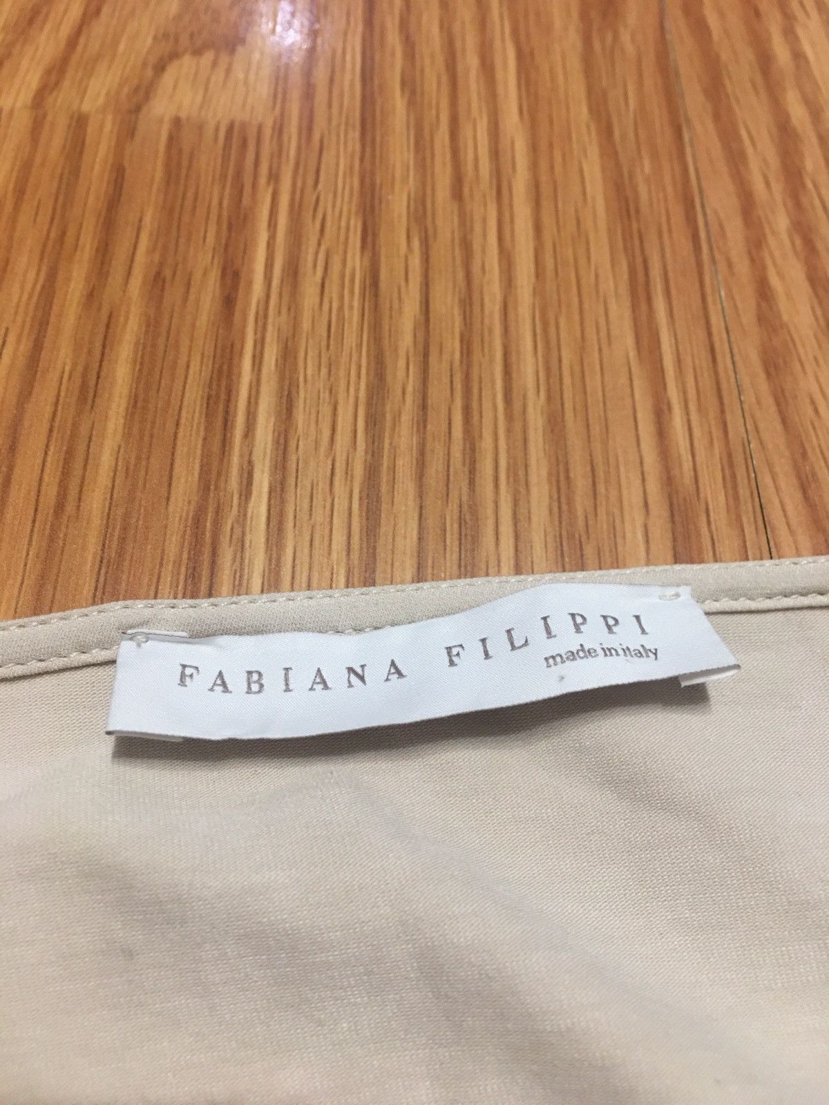 Fabiana Filippi Fabiana Filippi Beige Cotton Silk Blouse Shirt Size S Size S / US 4 / IT 40 - 7 Thumbnail