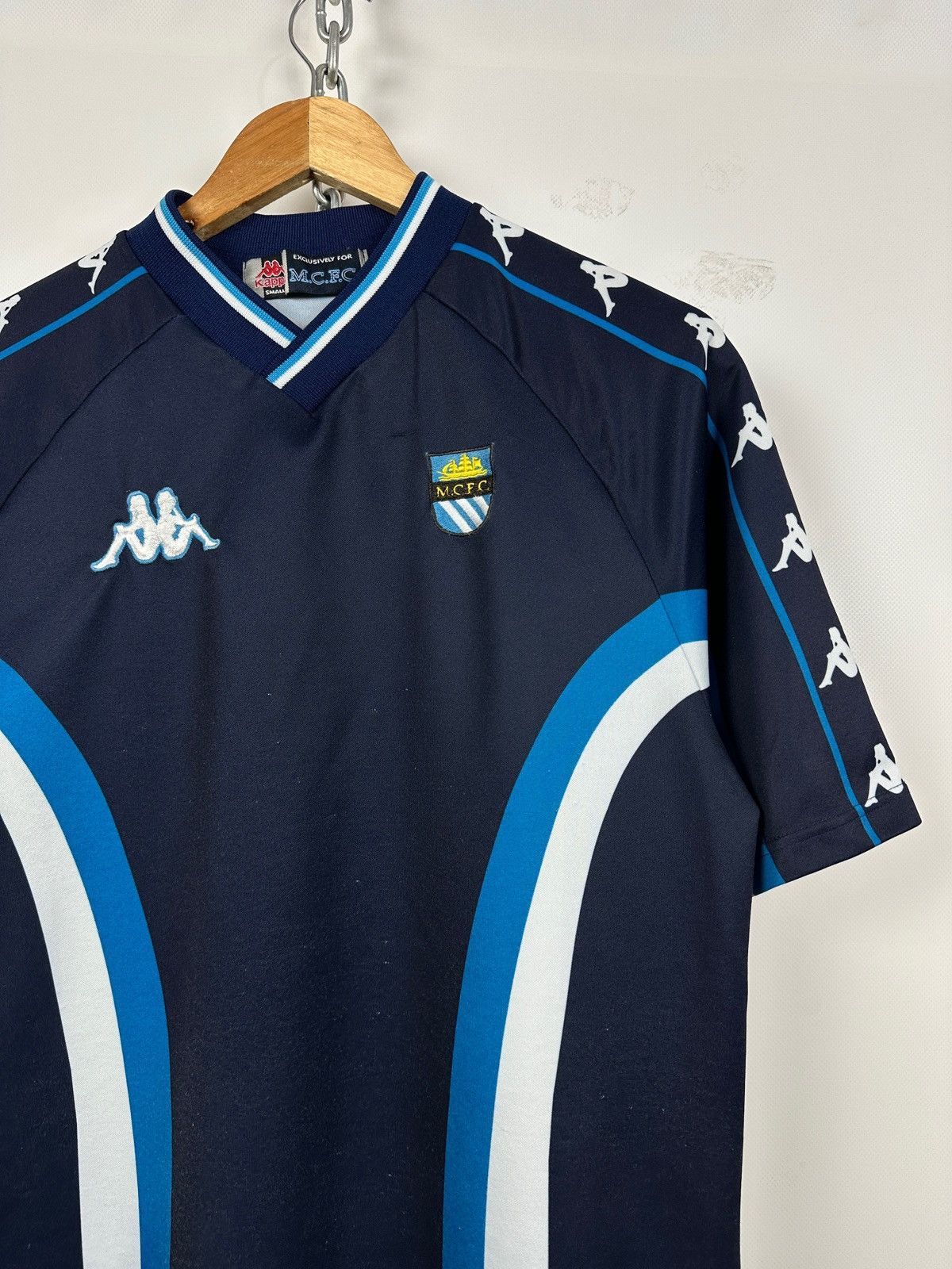 Kappa 1997/99 Kappa Manchester City Vintage Training Jersey Kit Size US S / EU 44-46 / 1 - 5 Thumbnail